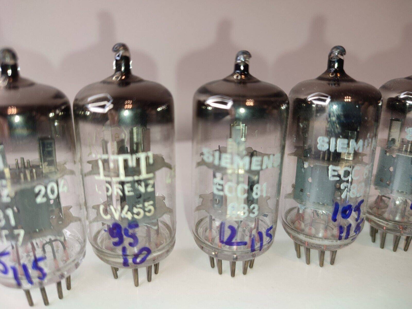 1 Pcs ECC81 12AT7 NOS O Triode Lorenz/Siemens Tube