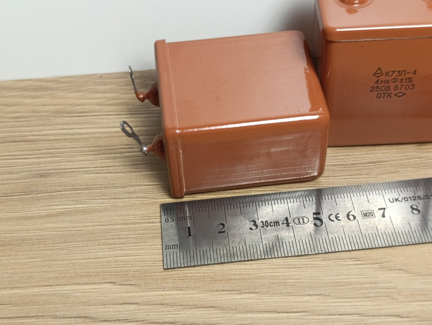 2Pcs. AUDIO CAPACITOR K73P-4 250V 4uF 1% NOS PETP USSR NOS