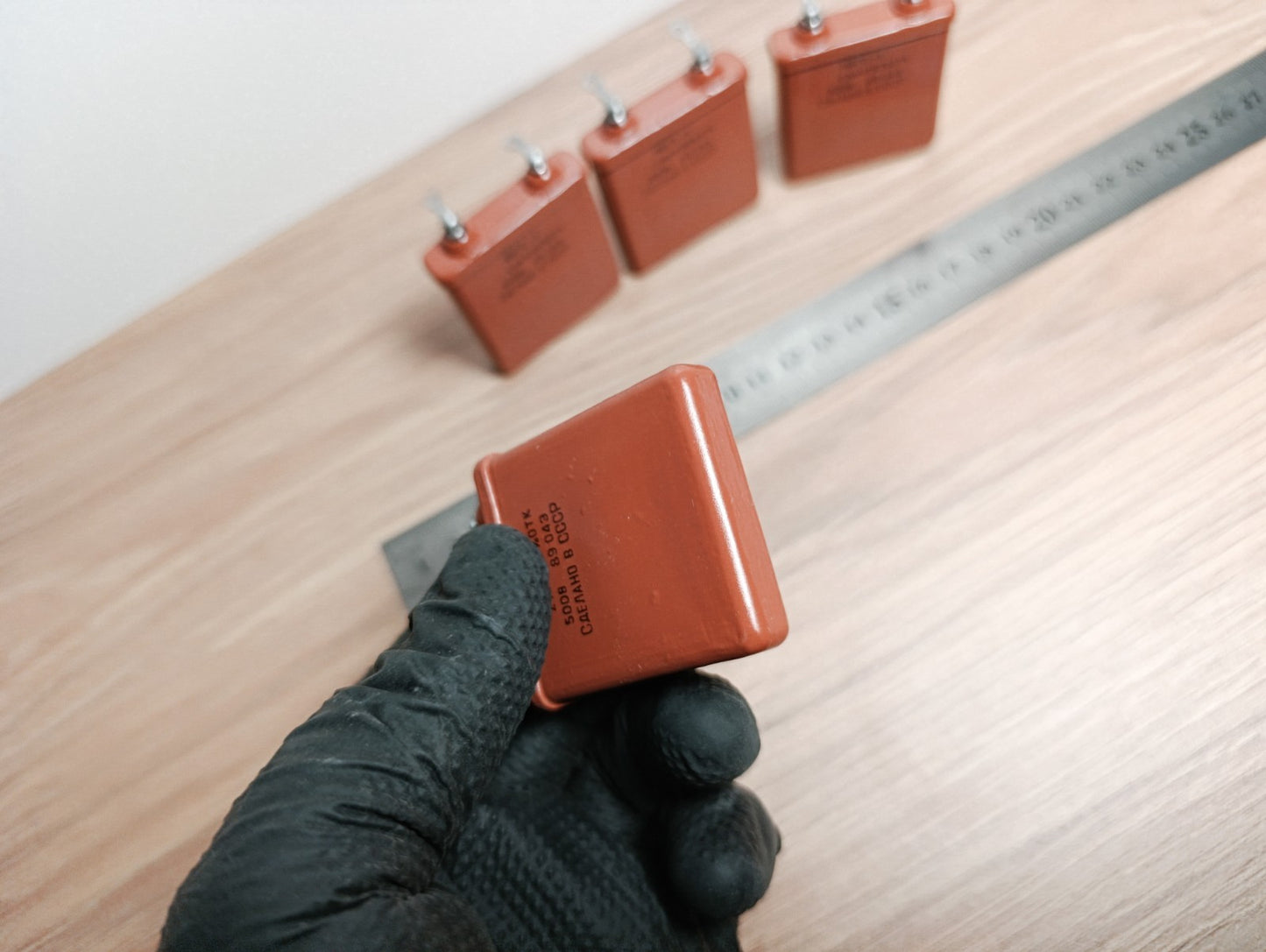 4Pcs. 2uF 500 V RUSSIAN PAPER IN OIL PIO AUDIO CAPACITORS MBGO-1 МБГO-1