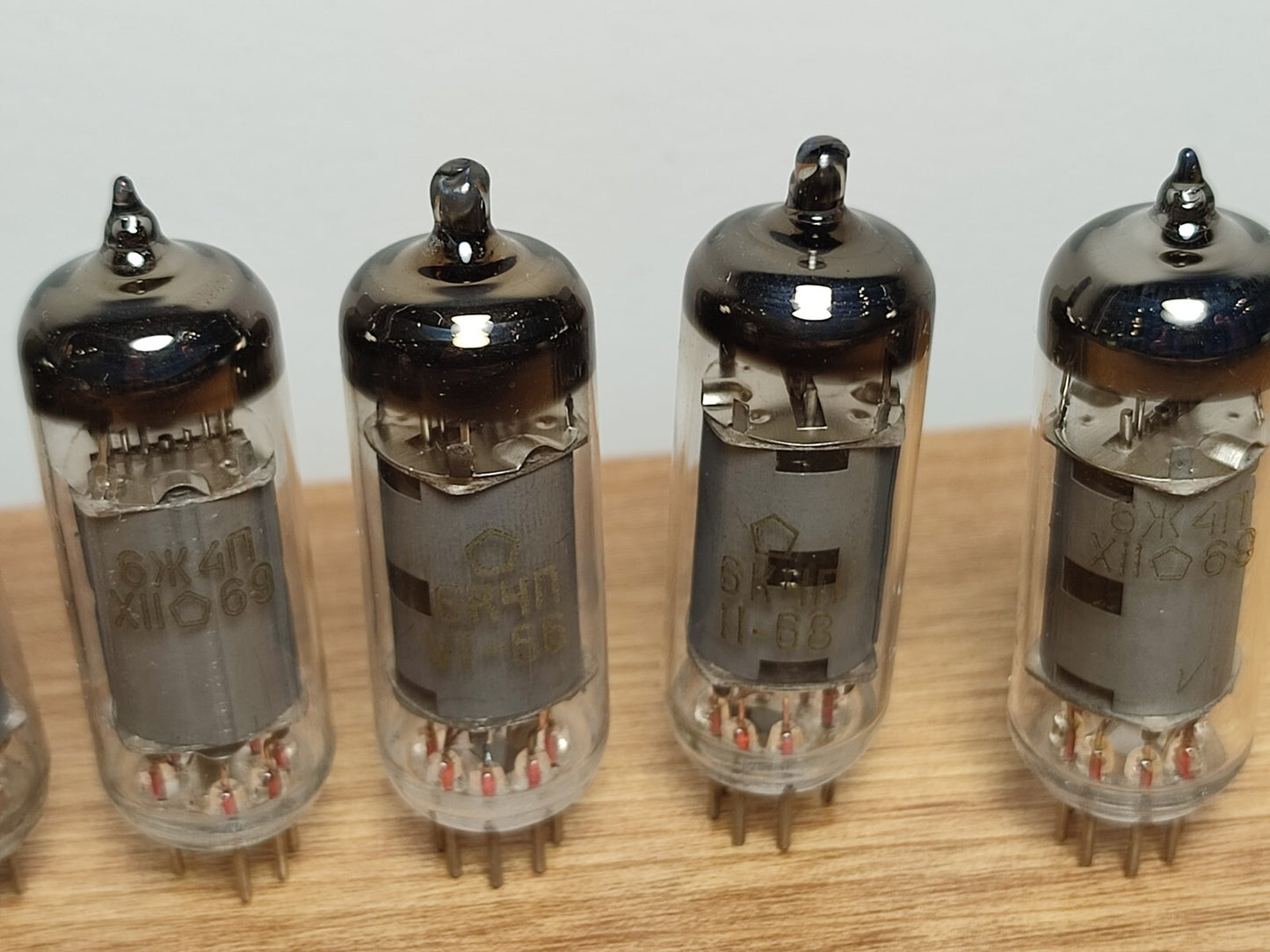 11pcs 6K4P (6BA6, EF93, 5376, 6К4П) HF PENTODE TUBES / NEW 60's NOS