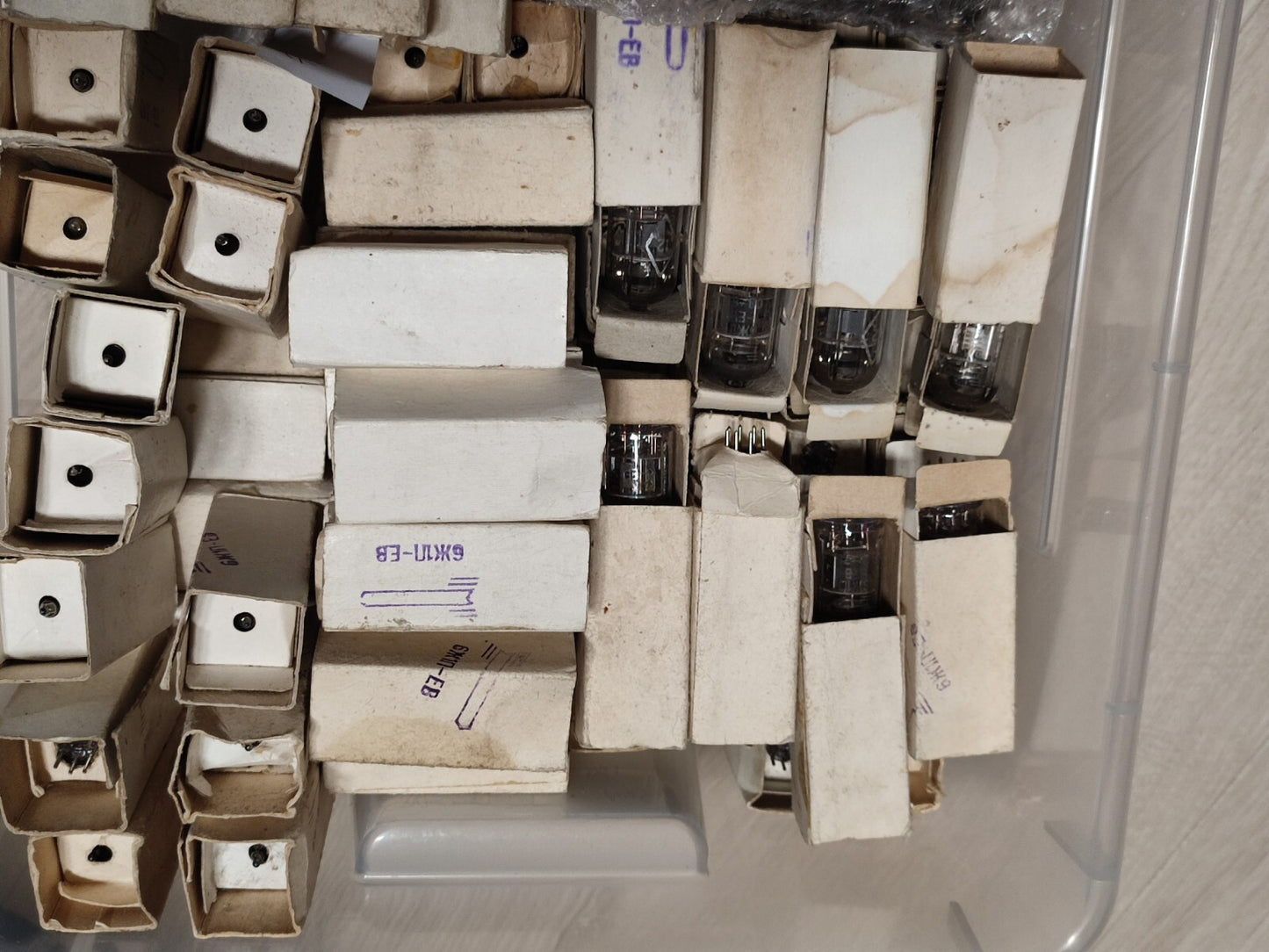 4Pc 6J1P-EV (6F32 EF95 6AK5) USSR HF Pentode tubes IN ORIGINAL BOXES NOS 1980's