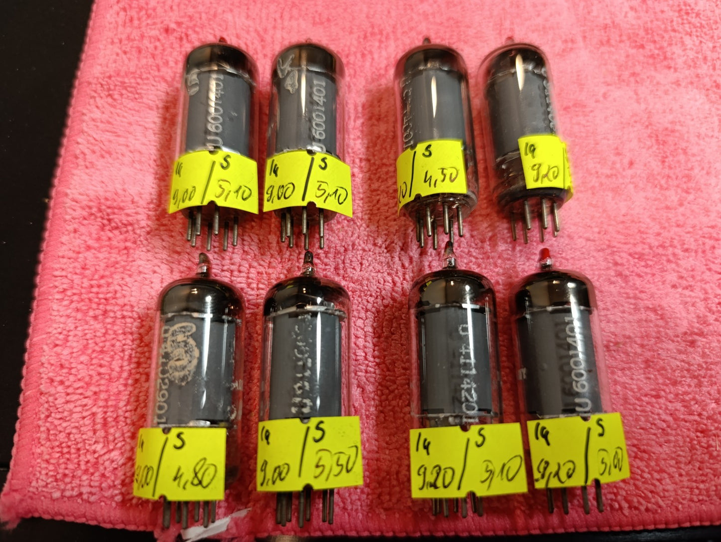 Matched Pair 6AU6 Telefunken EF94 diamond tube D getter West Germany USED (2pcs)
