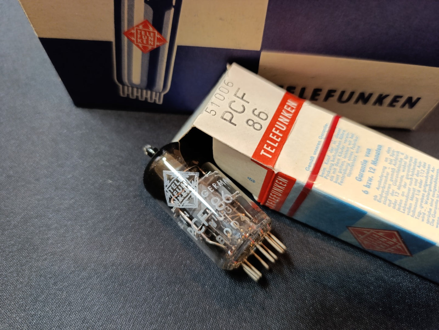 5 pieces Vintage Radio Valve PCF86 Triode-Pentode Tube Telefunken Original NOS