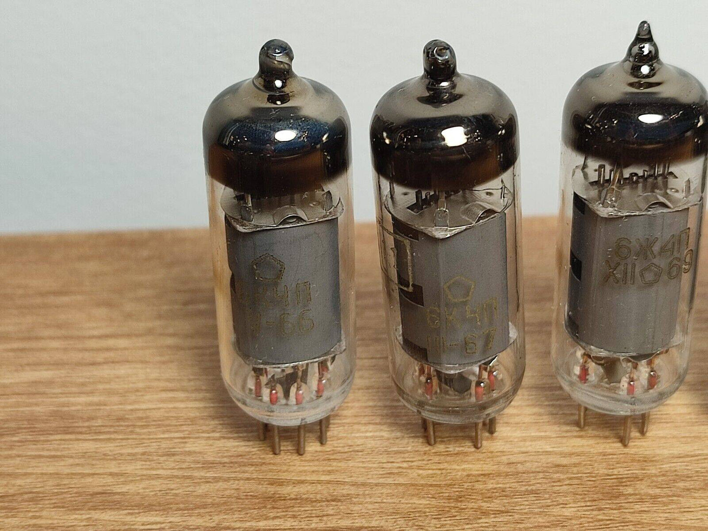 11pcs 6K4P (6BA6, EF93, 5376, 6К4П) HF PENTODE TUBES / NEW 60's NOS