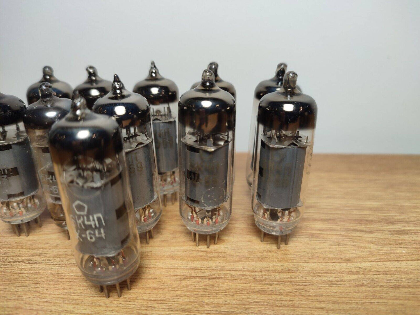 11pcs 6K4P (6BA6, EF93, 5376, 6К4П) HF PENTODE TUBES / NEW 60's NOS