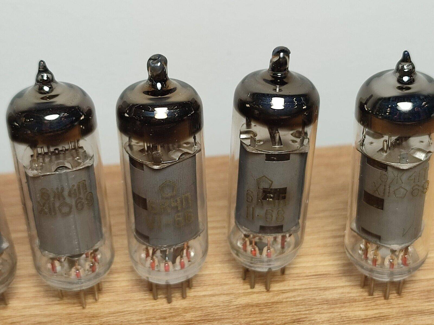 11pcs 6K4P (6BA6, EF93, 5376, 6К4П) HF PENTODE TUBES / NEW 60's NOS