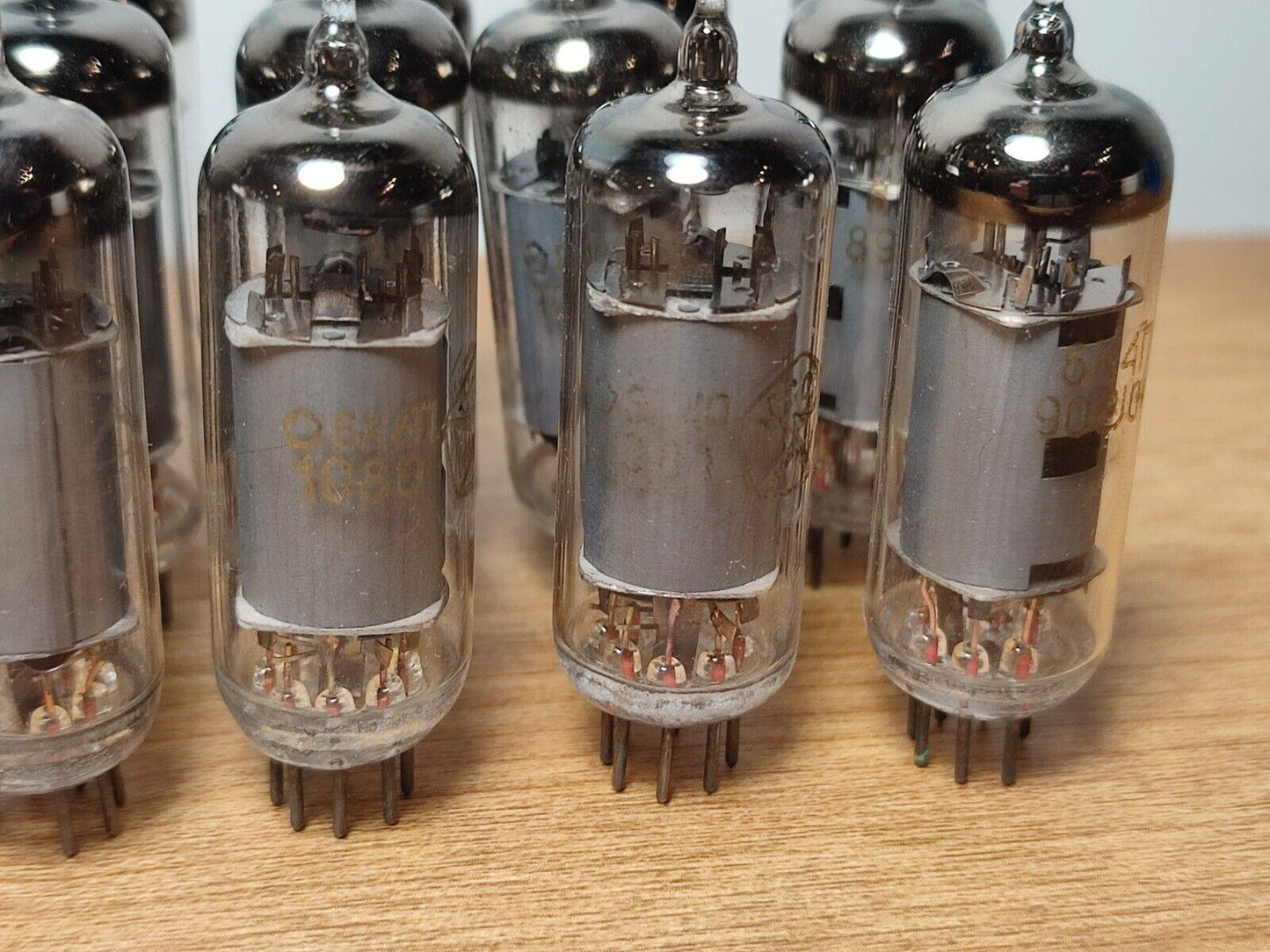 15pcs 6K4P (6BA6, EF93, 5376, 6К4П) HF PENTODE TUBES / NEW 80-90's NOS