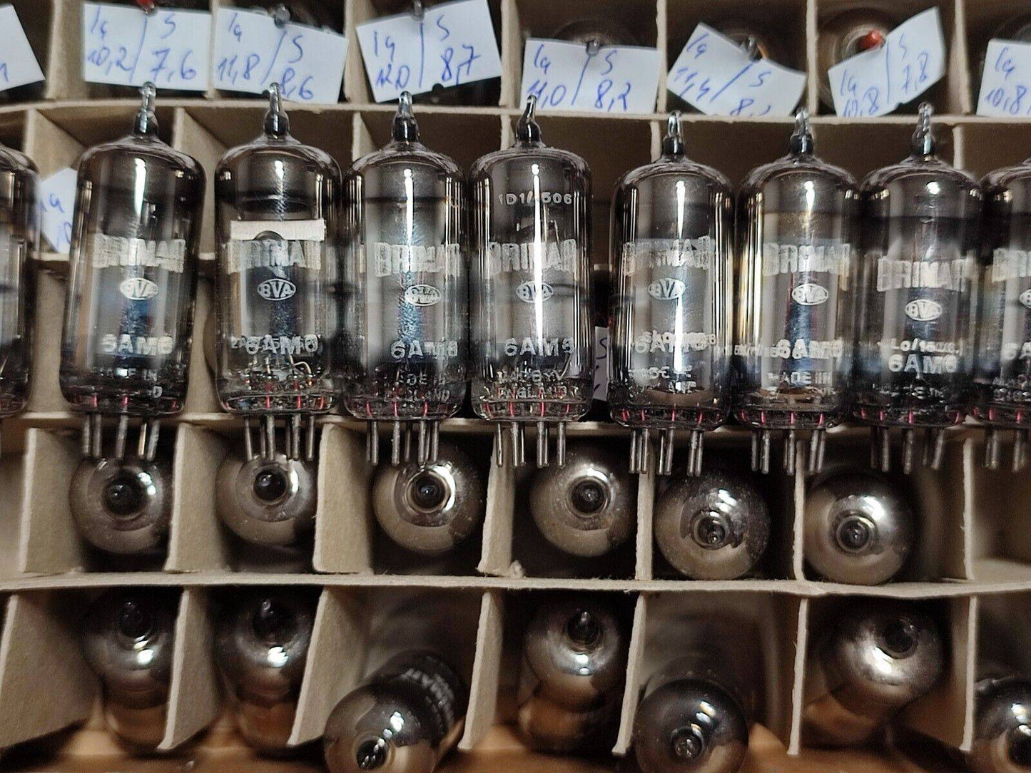 25 pcs. Vintage 6AM8 Brimar Sharp Cut Off Diode-Pentode Audio Vacuum Tube Valve