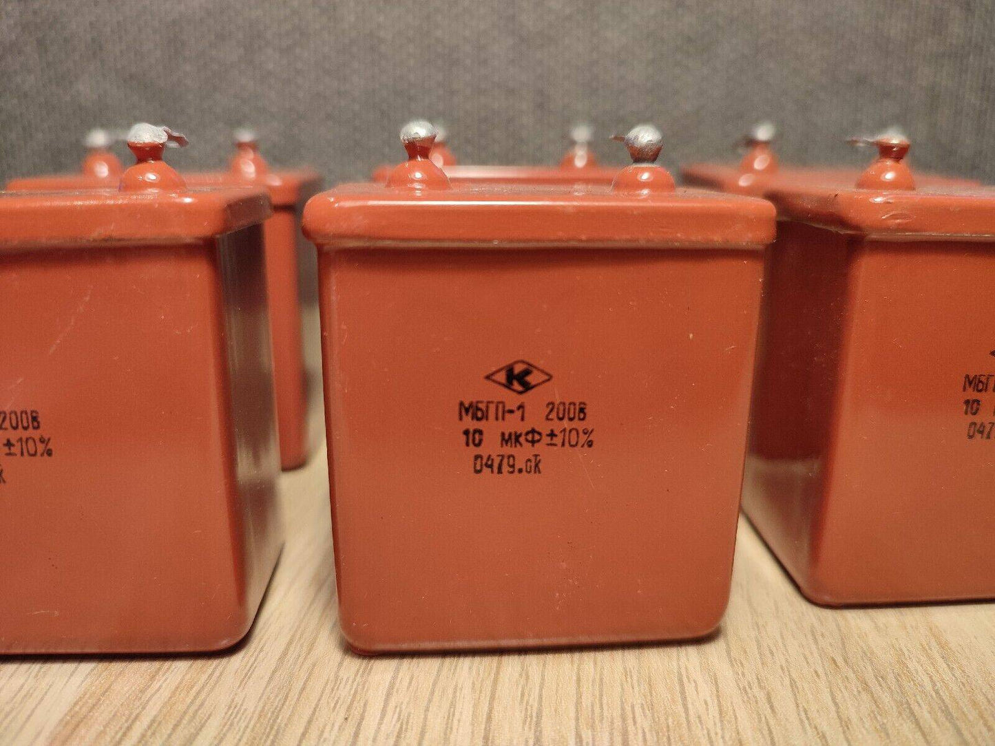 2pcs. 10 uF 200 V RUSSIAN PAPER IN OIL PIO AUDIO CAPACITORS MBGP-1 МБГП–1