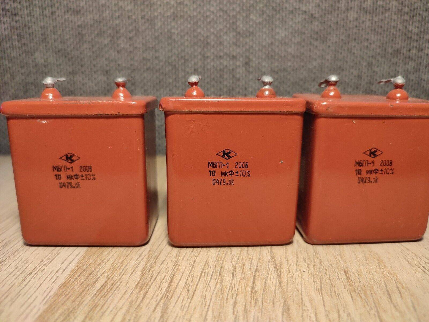 2pcs. 10 uF 200 V RUSSIAN PAPER IN OIL PIO AUDIO CAPACITORS MBGP-1 МБГП–1