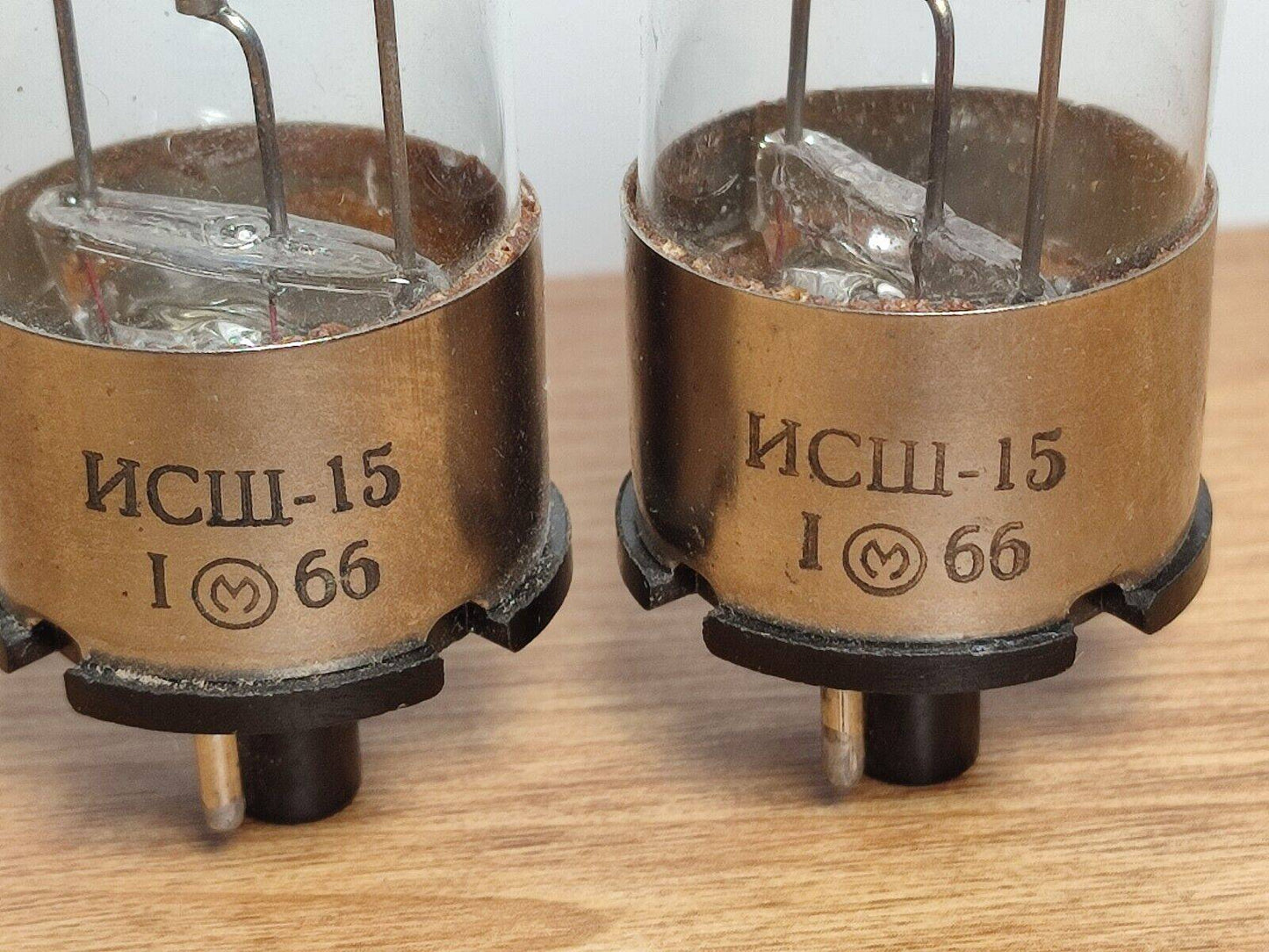 2Pcs. ISSH-15 ИСШ-15 SOVIET IMPULSE STROBOSCOPIC LAMP TUBE MELZ NEW NOS 1966