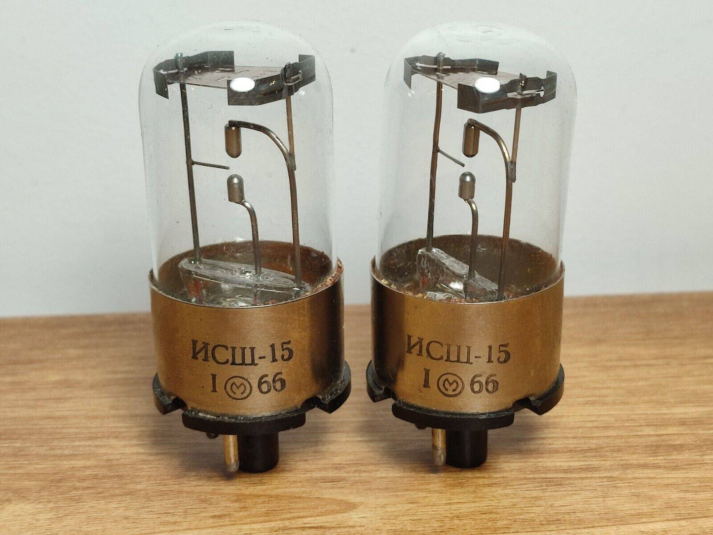 2Pcs. ISSH-15 ИСШ-15 SOVIET IMPULSE STROBOSCOPIC LAMP TUBE MELZ NEW NOS 1966