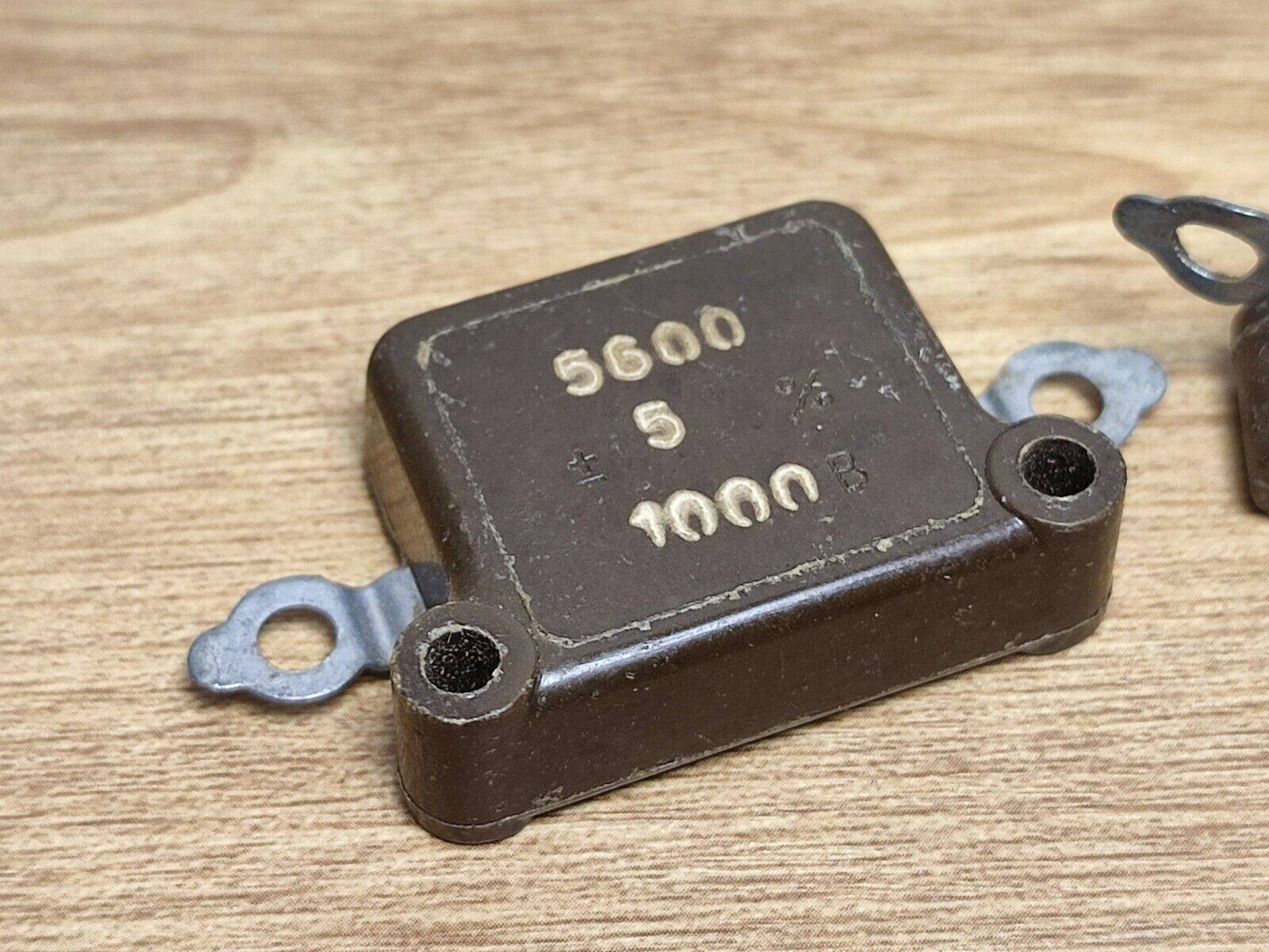 2Pcs. LOT 5600pF 1000V / 1kV 5% RUSSIAN SILVER-MICA CAPACITORS KSO-8 KSO-8