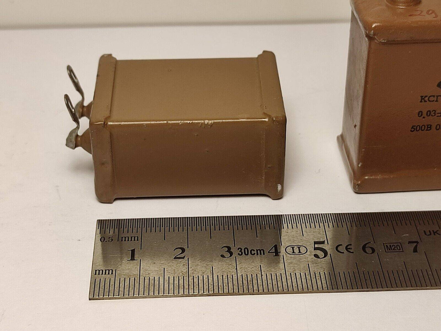 2x 0.03 uF 500 V MATCHED PAIR RUSSIAN SILVER-MICA AUDIO CAPACITOR KSG-2G КСГ-2Г