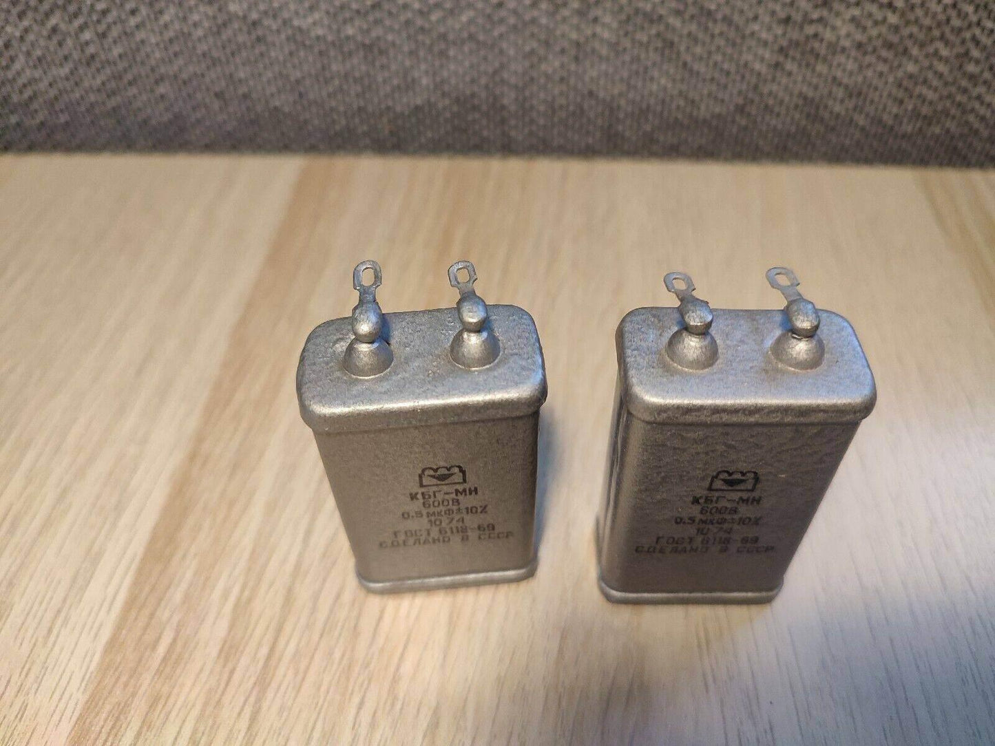 2X 0.5 uF 600 V 10% LOT OF 1 RUSSIAN PAPER PIO AUDIO CAPACITOR KBG-MN КБГ-МН
