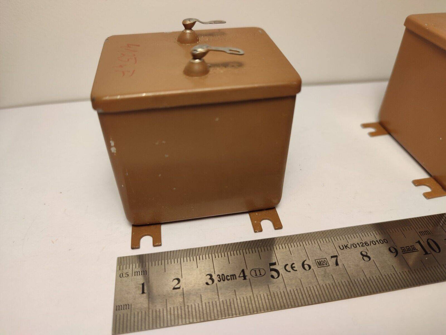 2x 4 uF 630 V 10% RUSSIAN PAPER IN OIL PIO AUDIO CAPACITOR MBGP-2 МБГП–2