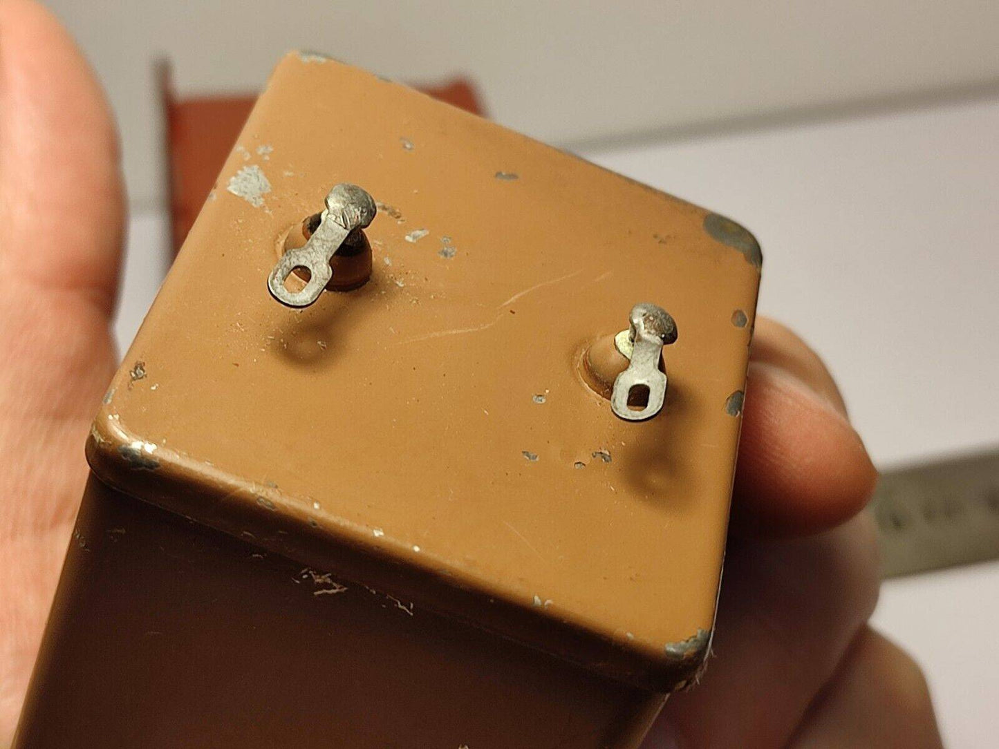 2x 4 uF 630 V RUSSIAN PAPER PIO AUDIO CAPACITOR OMBG-2 ОМБГ-2
