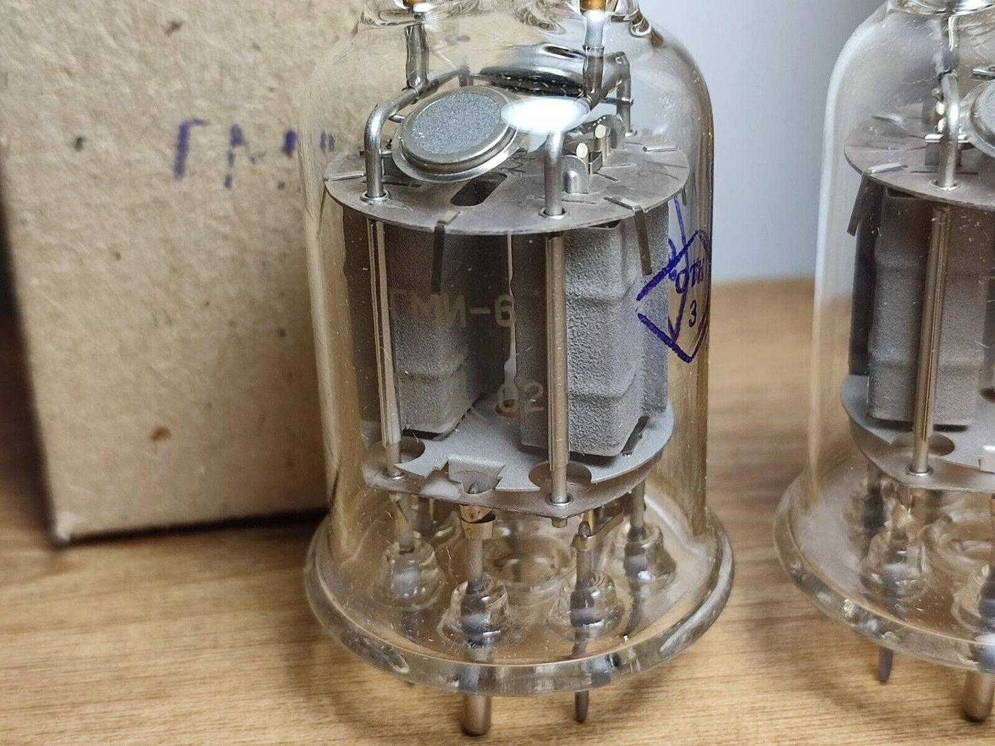 2X GMI-6 / GMI6 PULSE MODULATOR TETRODE TUBE NOS