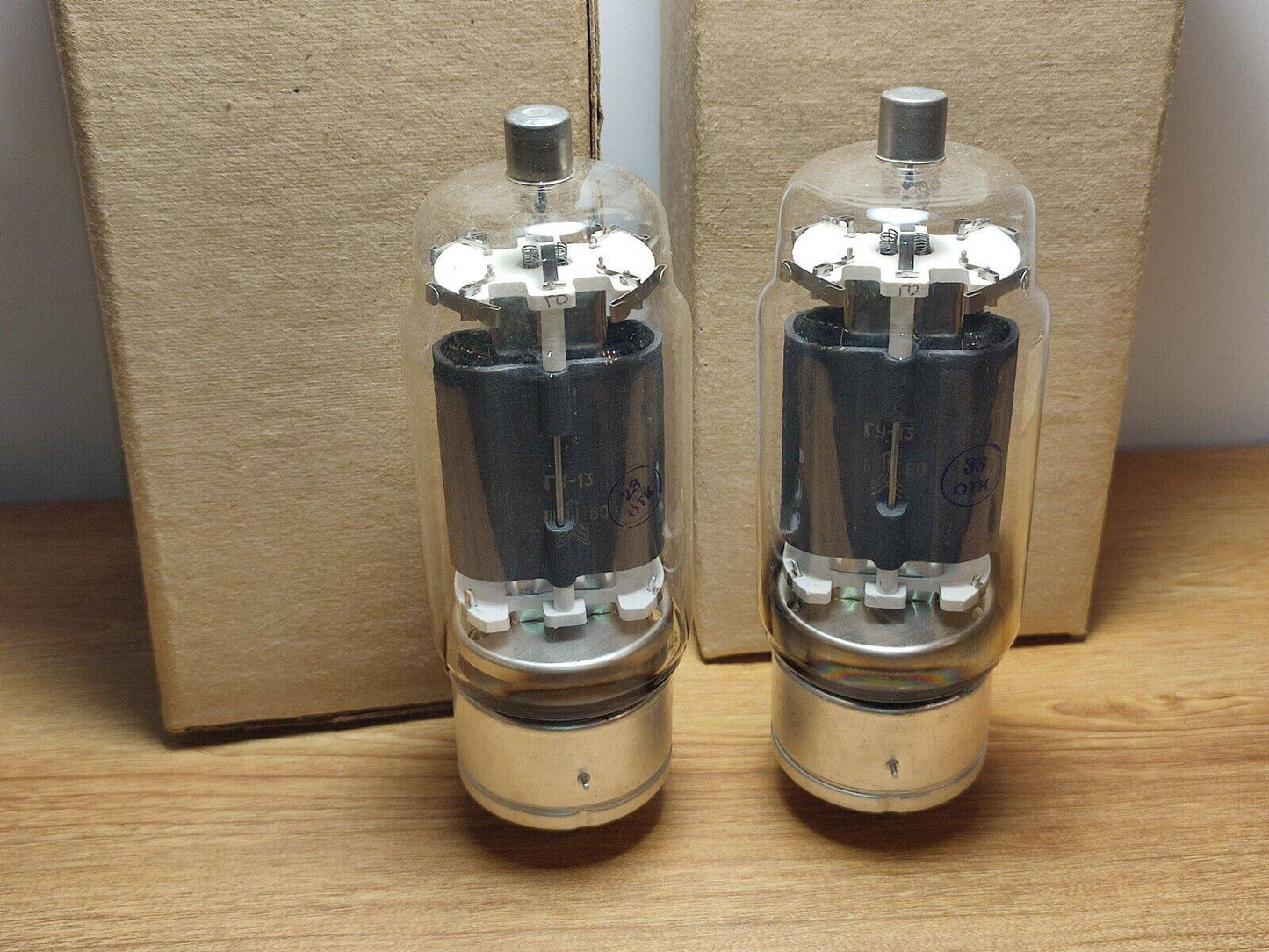 2x ULTRA RARE GU-13 / GU13 / FU-13 / 813 BEAM-TETRODE MAITINIMO GARSO VAMTELIS NOS 80's