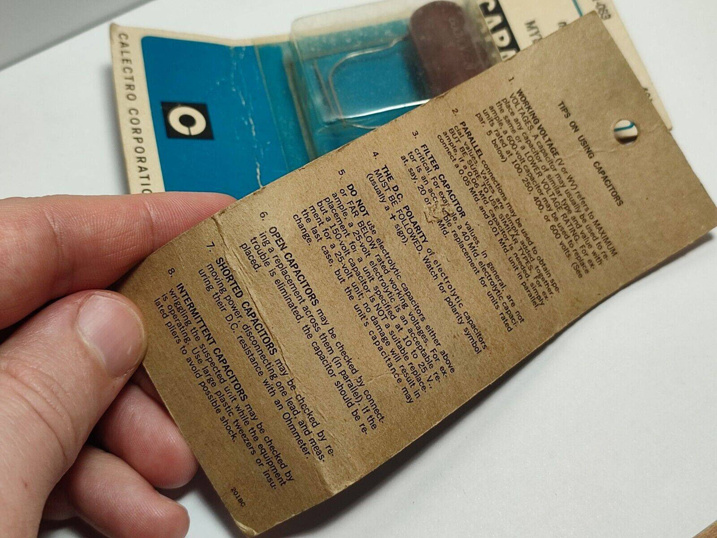 2X Vintage Mylar Paper Capacitors 0.25uF 600V & 0.1uf 600V
