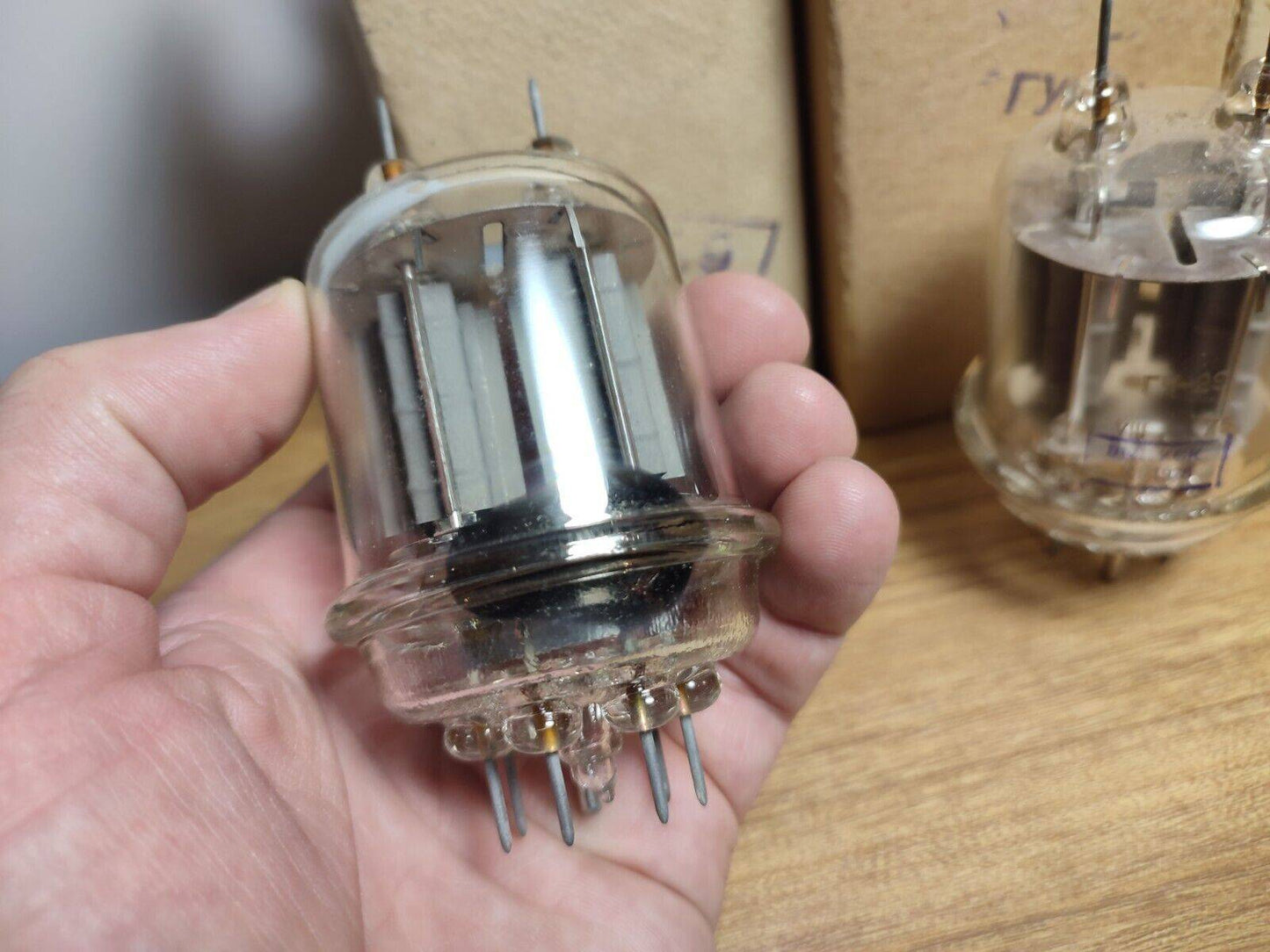 3Pcs. GU-29 / GU29 / ГУ-29 / Vintage USSR Double Tetrode tubes