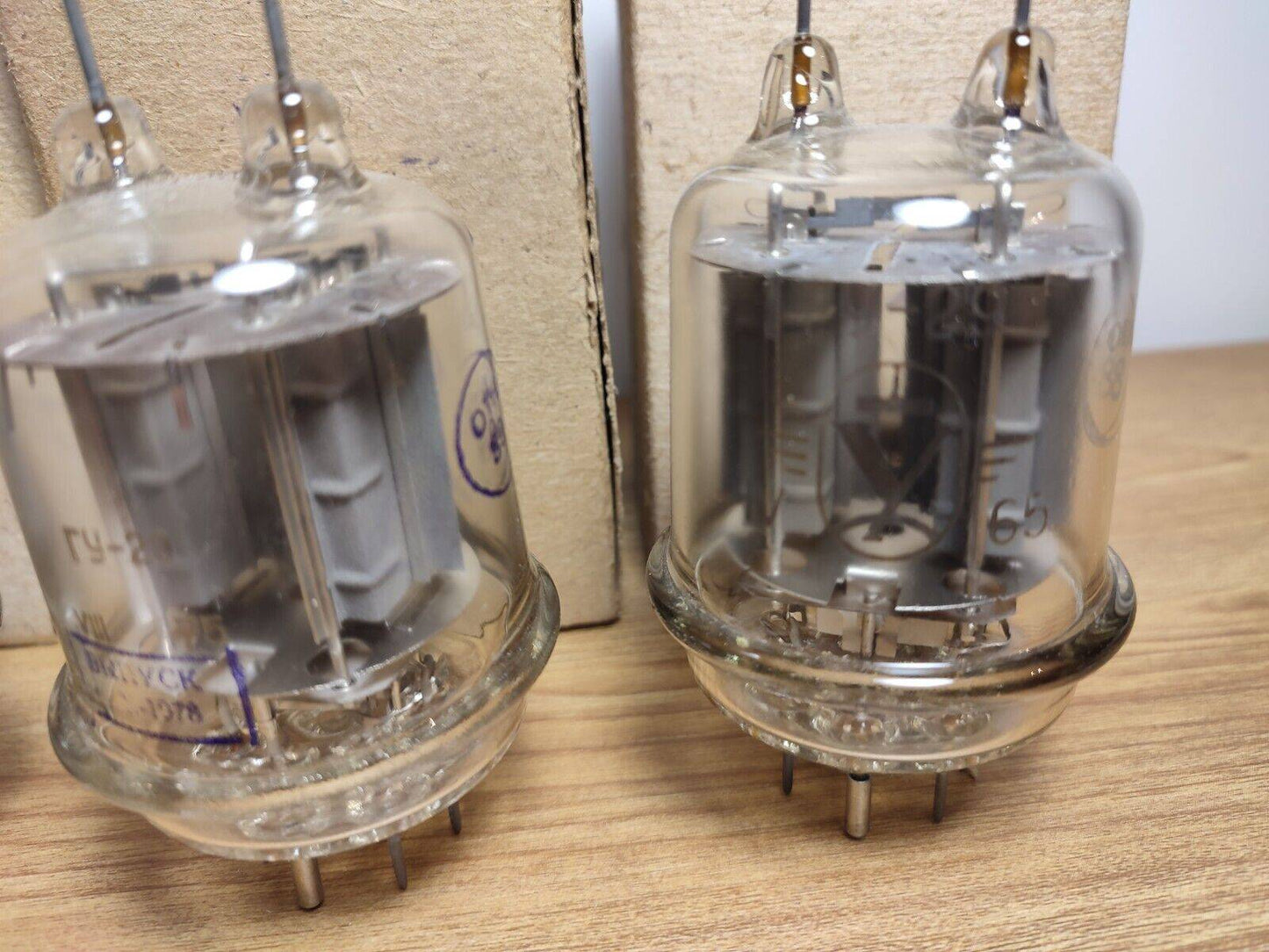 3Pcs. GU-29 / GU29 / ГУ-29 / Vintage USSR Double Tetrode tubes