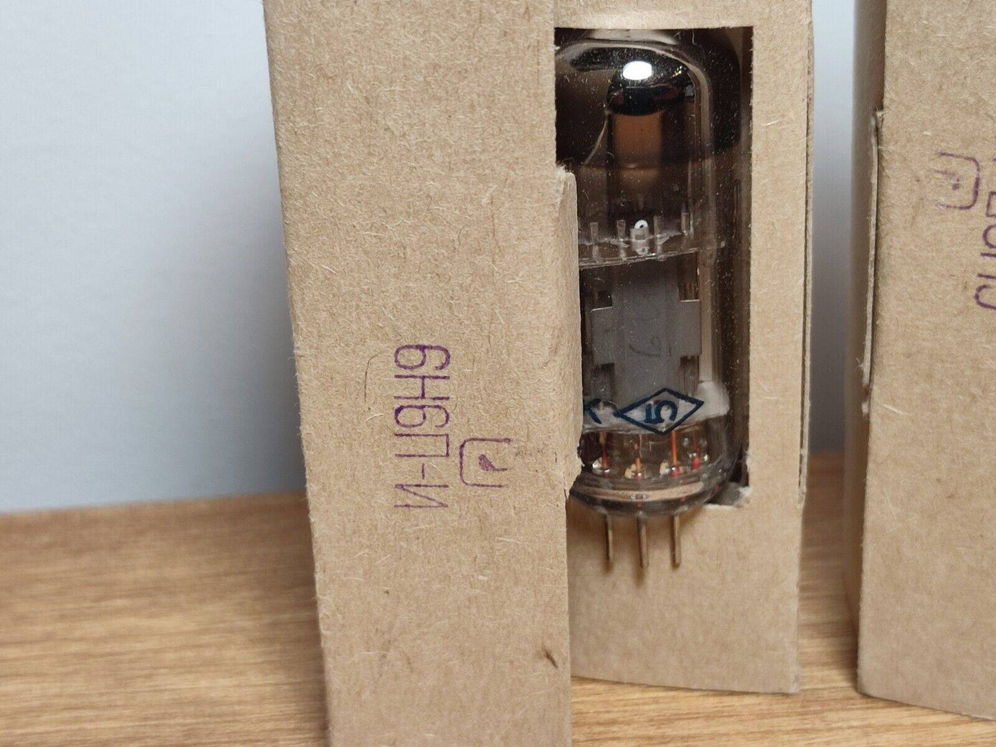 3x 6N6P-I = ECC99, E182CC Double Triode Tube Soviet USSR SAME DATE 90's NEW
