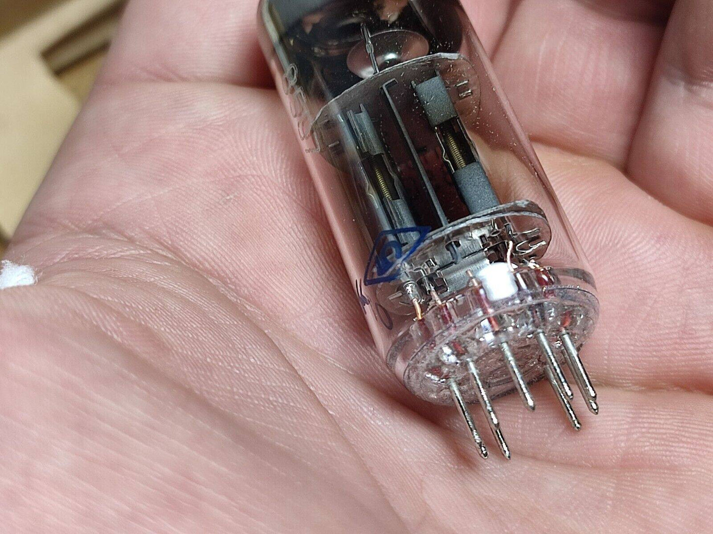 3x 6N6P-IR = ECC99, E182CC Double Triode Tube Soviet USSR SAME DATE 80's NOS