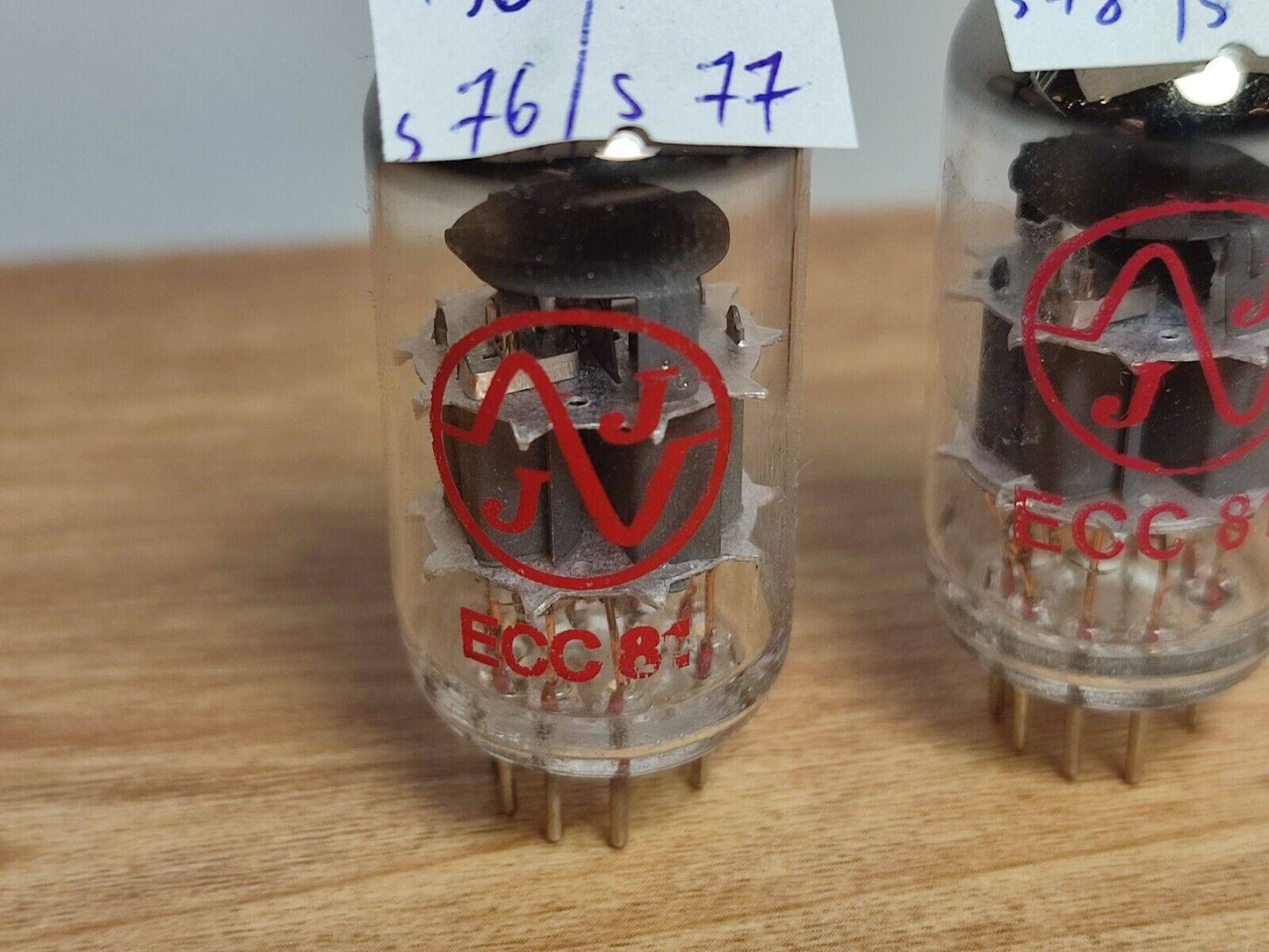 3x NOS JJ ECC81 / 12AT7. VINTAGE VALVES / TUBES. TESTED and Balanced