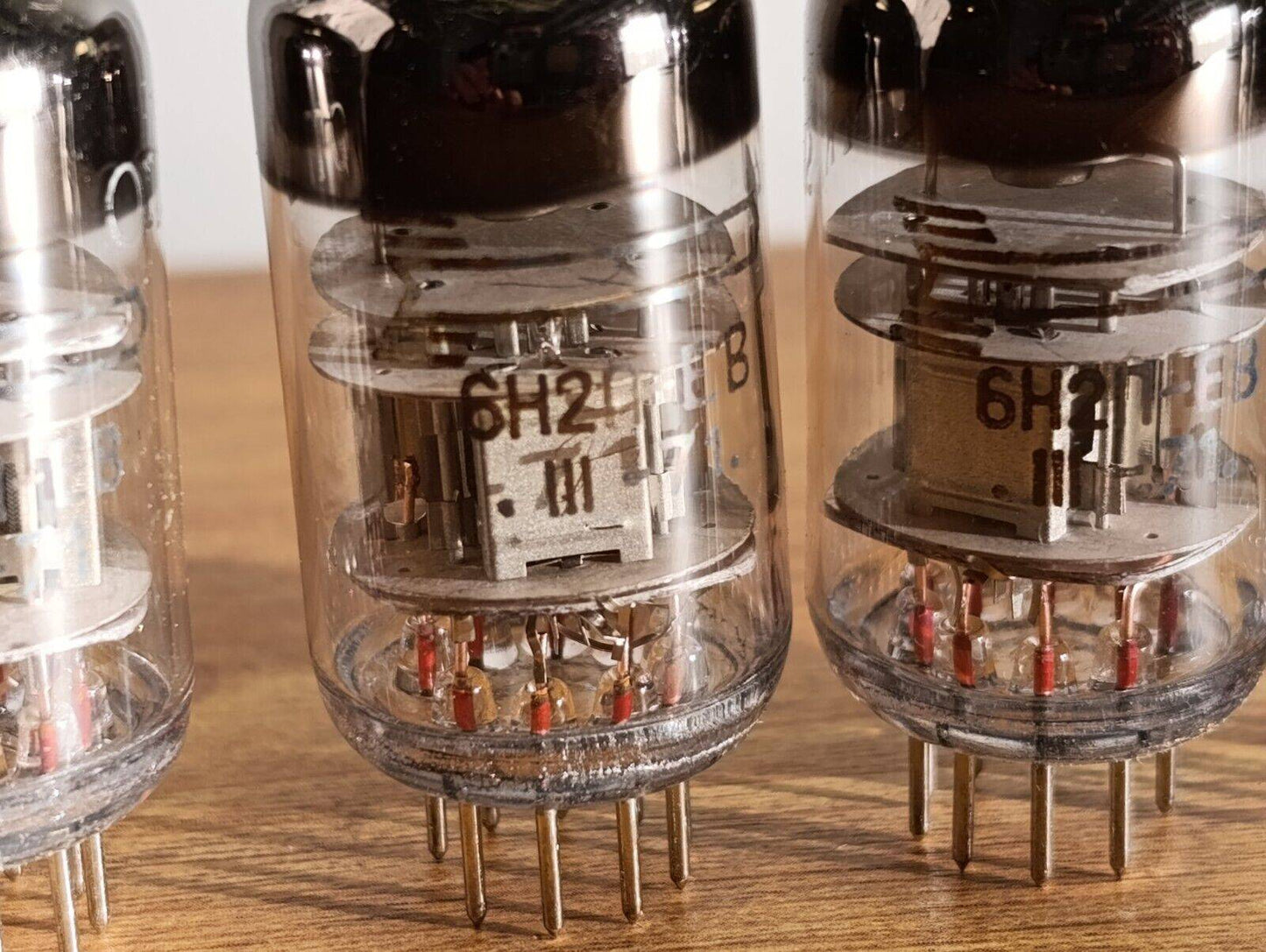 4 pcs 1971's 6N2P-EV Tubes DIFFERENT PINS ECC83/12AX7 Rocket VOSKHOD NOS Russian