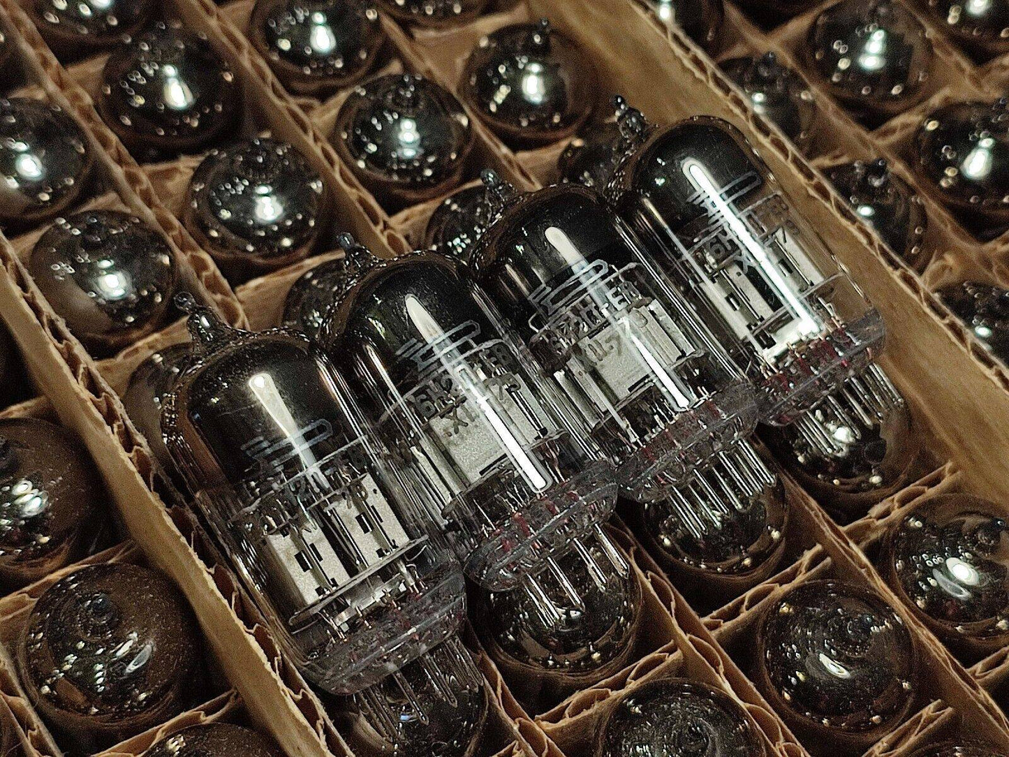 4 pcs 1971's 6N2P-EV Tubes DIFFERENT PINS ECC83/12AX7 Rocket VOSKHOD NOS Russian