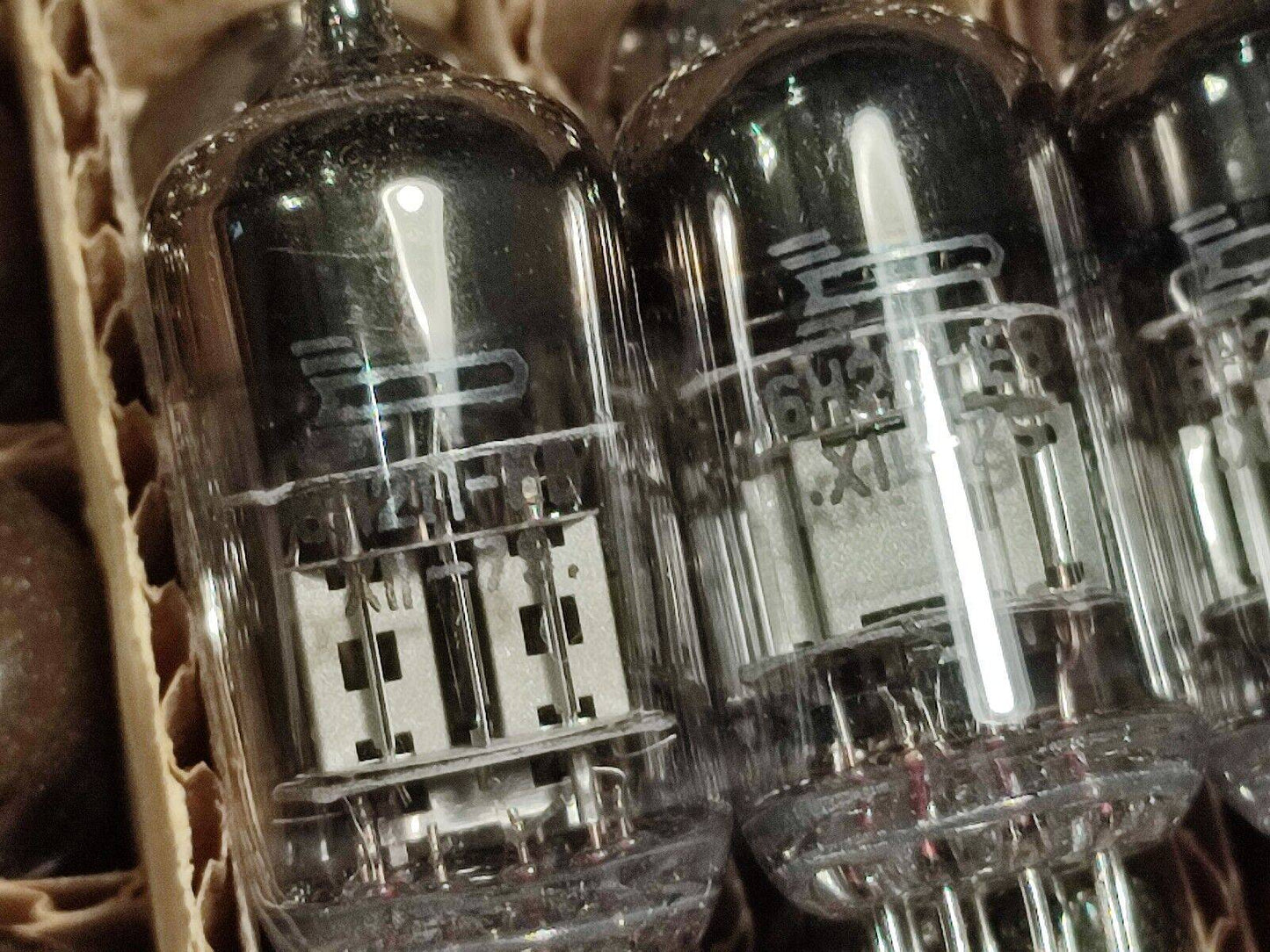 4 pcs 1971's 6N2P-EV Tubes DIFFERENT PINS ECC83/12AX7 Rocket VOSKHOD NOS Russian