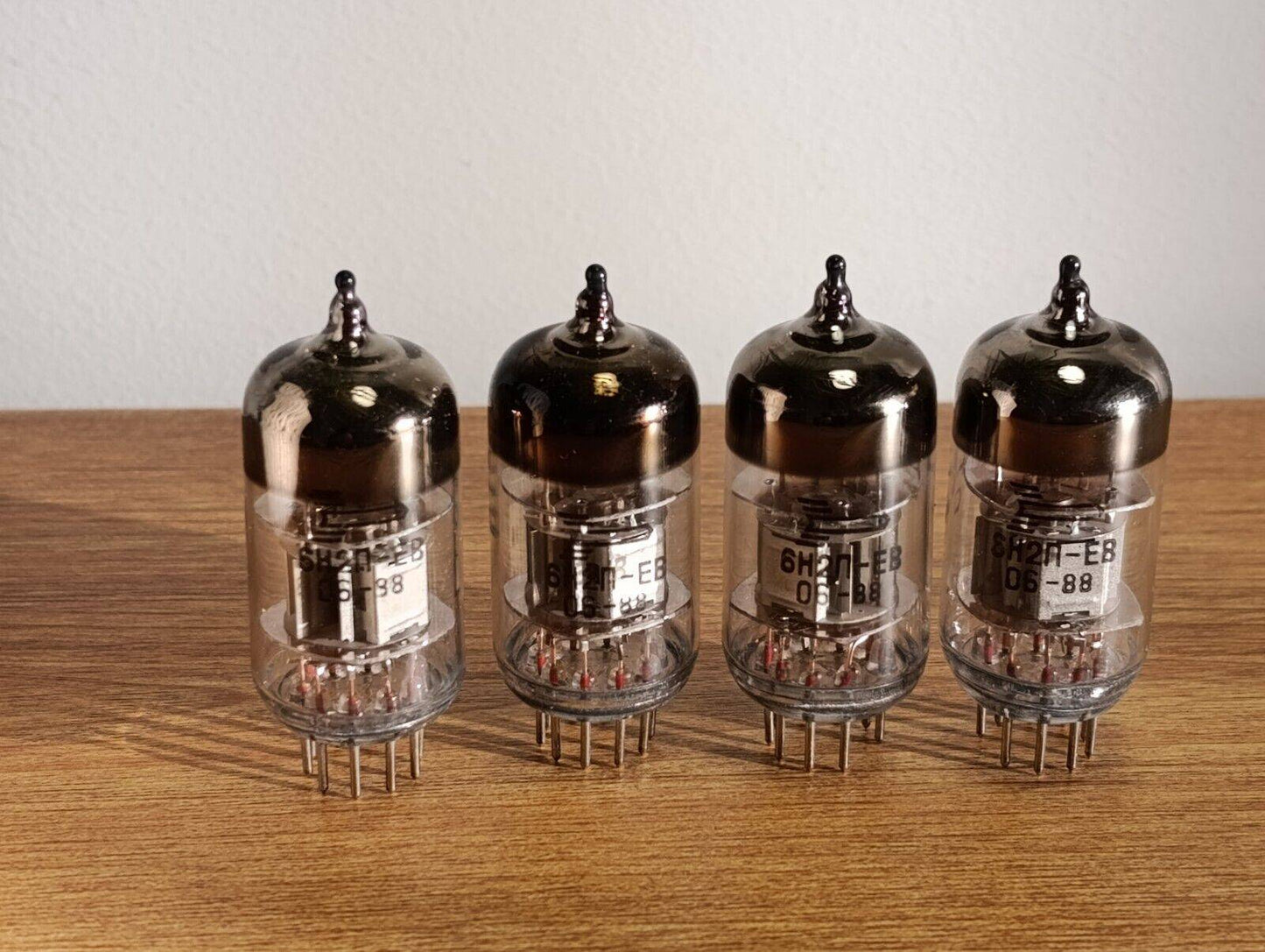 4 pcs 1988's 6N2P-EV Tubes DIFFERENT PINS ECC83/12AX7 Rocket VOSKHOD NOS Russian