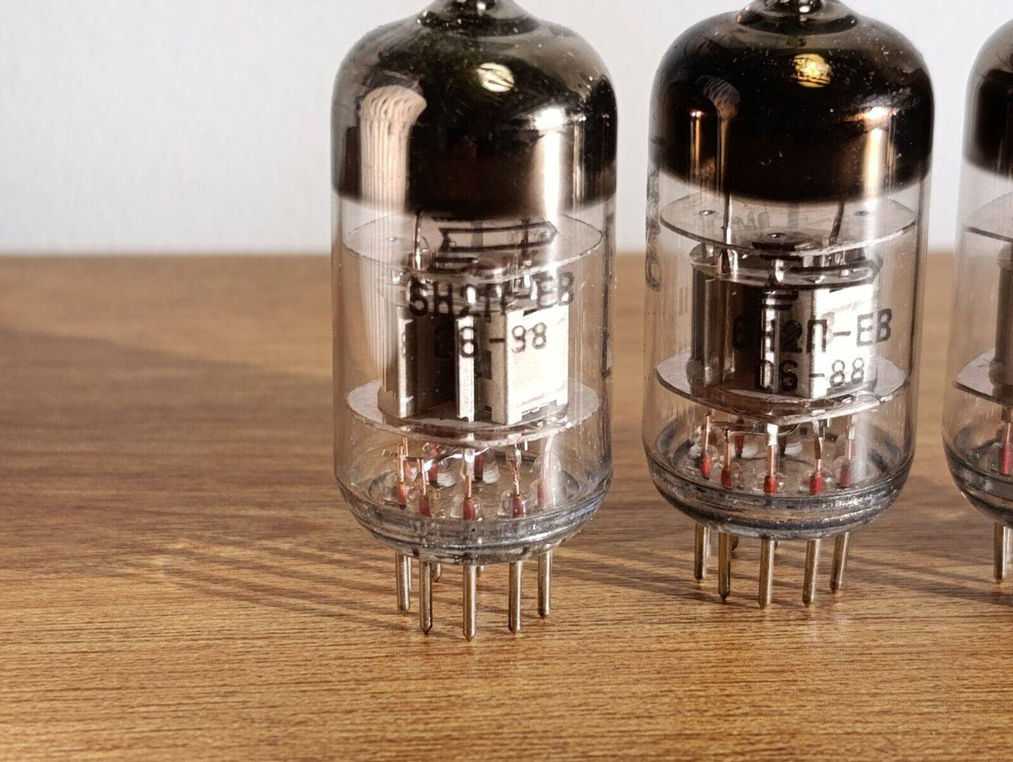 4 pcs 1988's 6N2P-EV Tubes DIFFERENT PINS ECC83/12AX7 Rocket VOSKHOD NOS Russian
