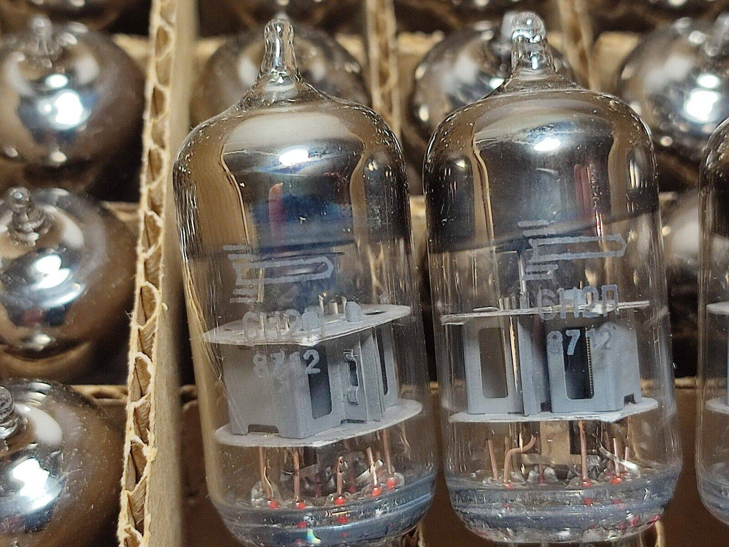 4 pcs. Vintage 80's 6N2P Tubes = ECC83/12AX7 Rocket VOSKHOD NOS Russian 1987 y