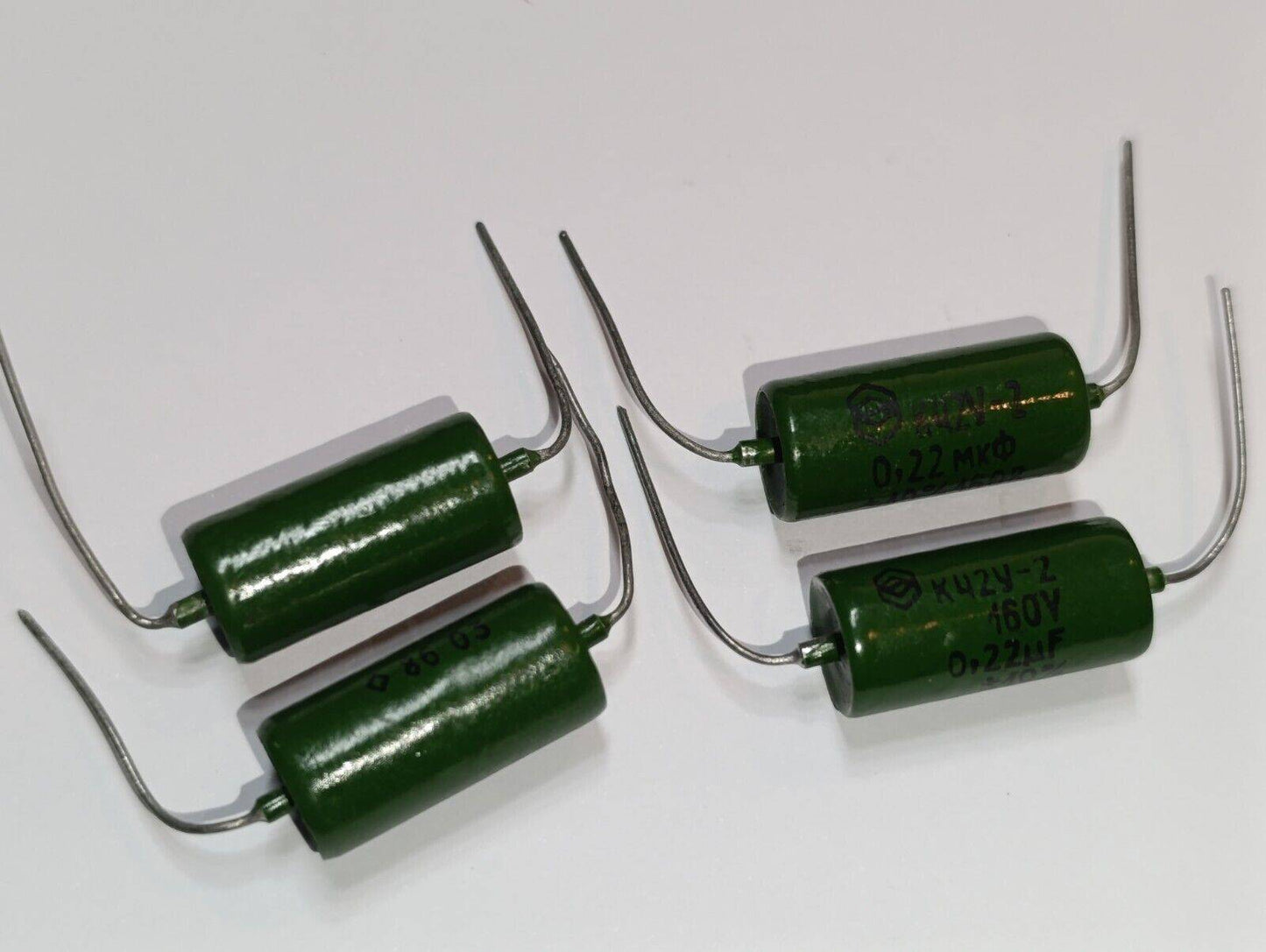 4 pcs x K42U-2(K42Y-2) NEW METAL-PAPER SEALED CAPACITORS 0.22uF +-10% 160V