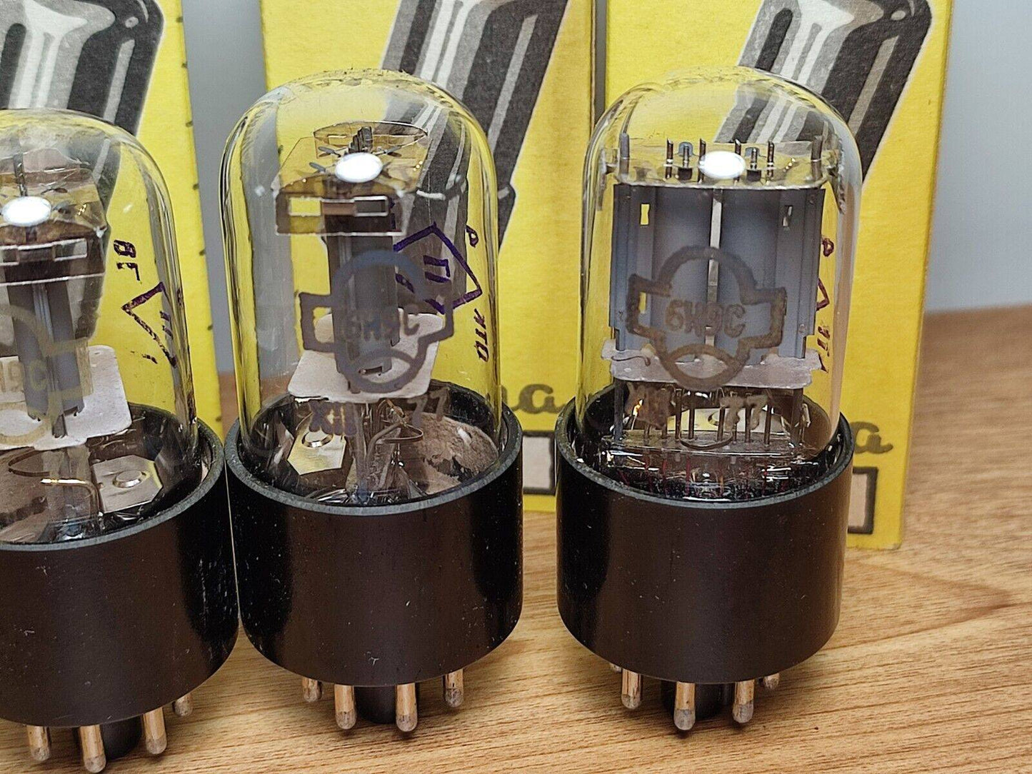 4 x 6n9s 77's Reflector tubes NOS OTK 6sl7 1579 6N9S ecc35 6H9C 6н9с USSR Triode
