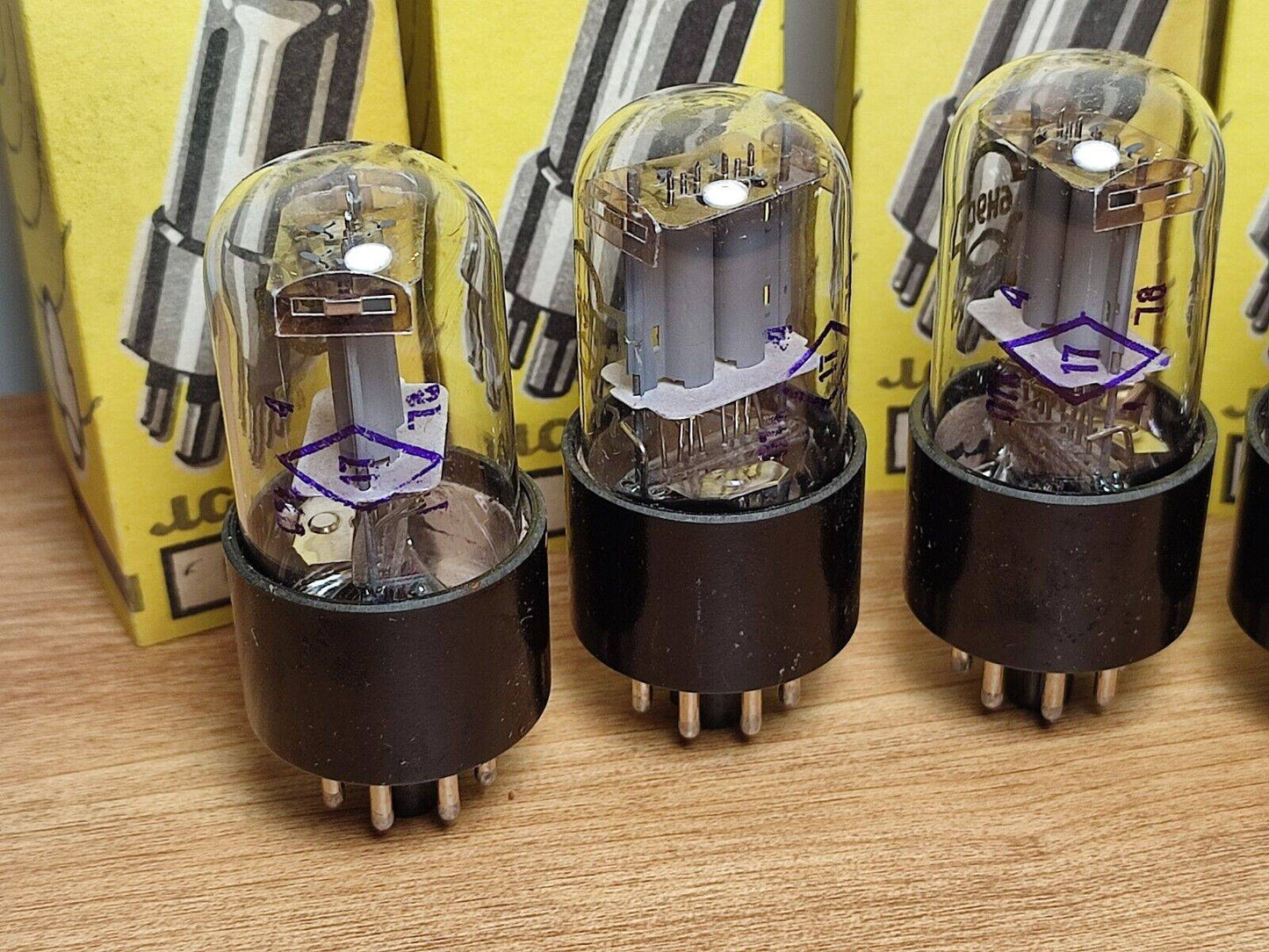 4 x 6n9s 77's Reflector tubes NOS OTK 6sl7 1579 6N9S ecc35 6H9C 6н9с USSR Triode