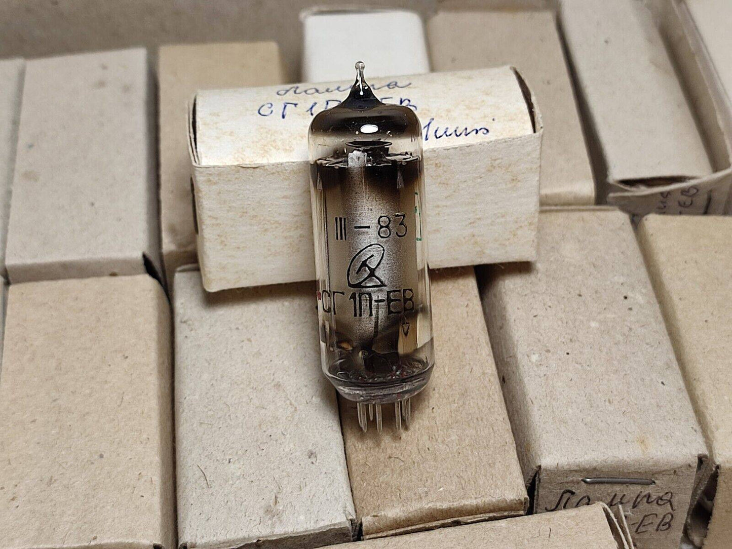 46pcs SG1P-EV (STV150/30 СГ1П-ЕВ) SOVIET VOLTAGE REGULATOR TUBES / NOS SAME DATE