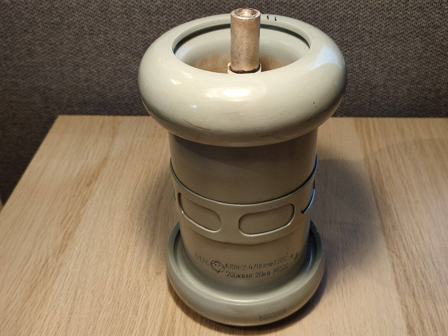4700 pF 0.0047 uF 20 kV 200 kVAr RUSSIAN HIGH VOLTAGE CERAMIC CAPACITOR K15Y-2