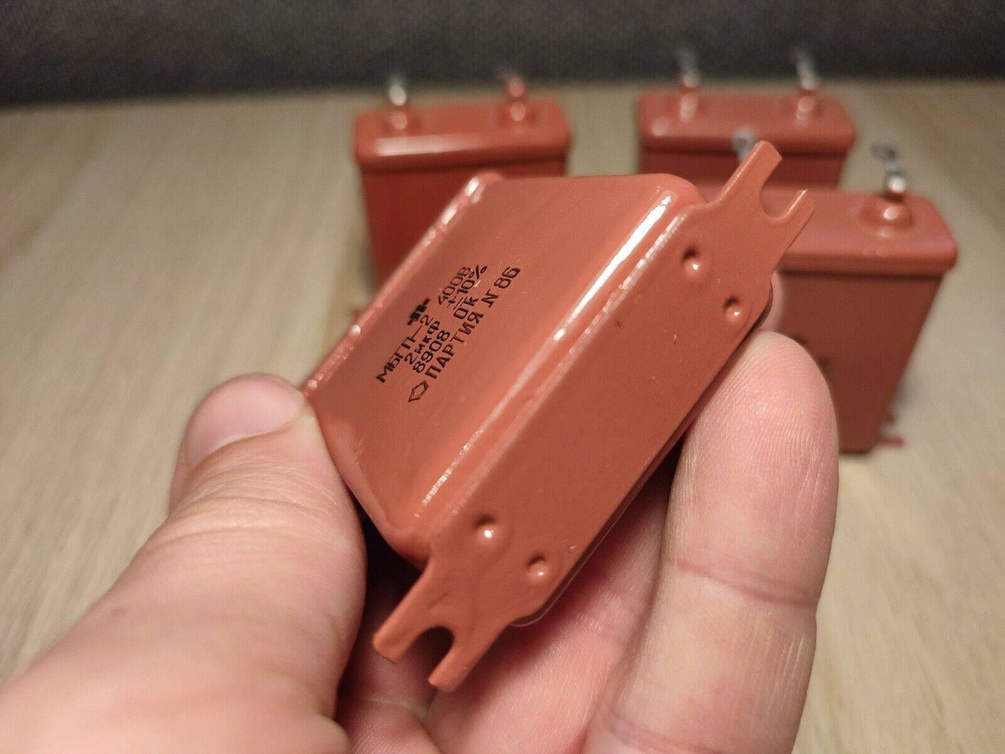 4 Stück 2 uF 10 % 400 V RUSSISCHES PAPIER IN ÖL PIO AUDIO KONDENSATOR MBGP-2