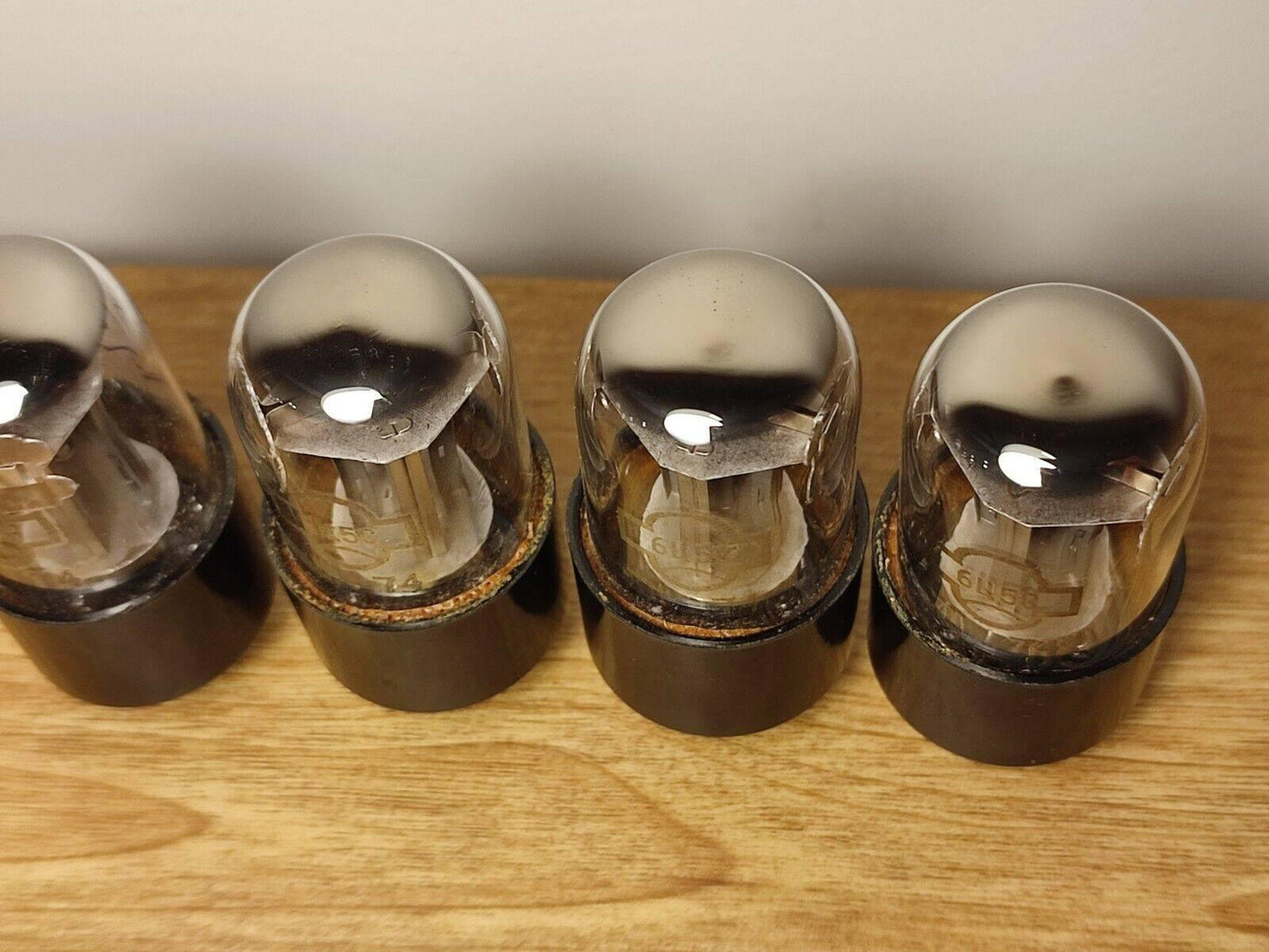 4pcs 6C5S (6X5GT EZ35 6U5C) Rectifier Reflector Tubes Nos 70's OTK mark