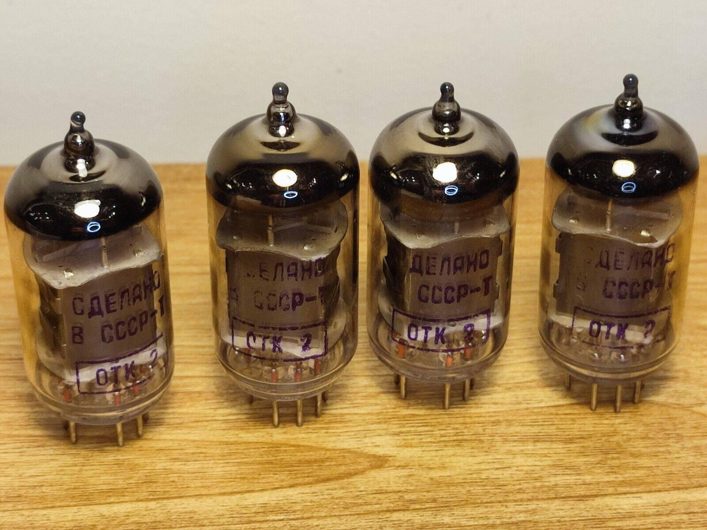 4PCS 6E5P-I ( 6Е5П-И ) TETRODE REFLECTOR TUBES GOLD GRID NOS OTK