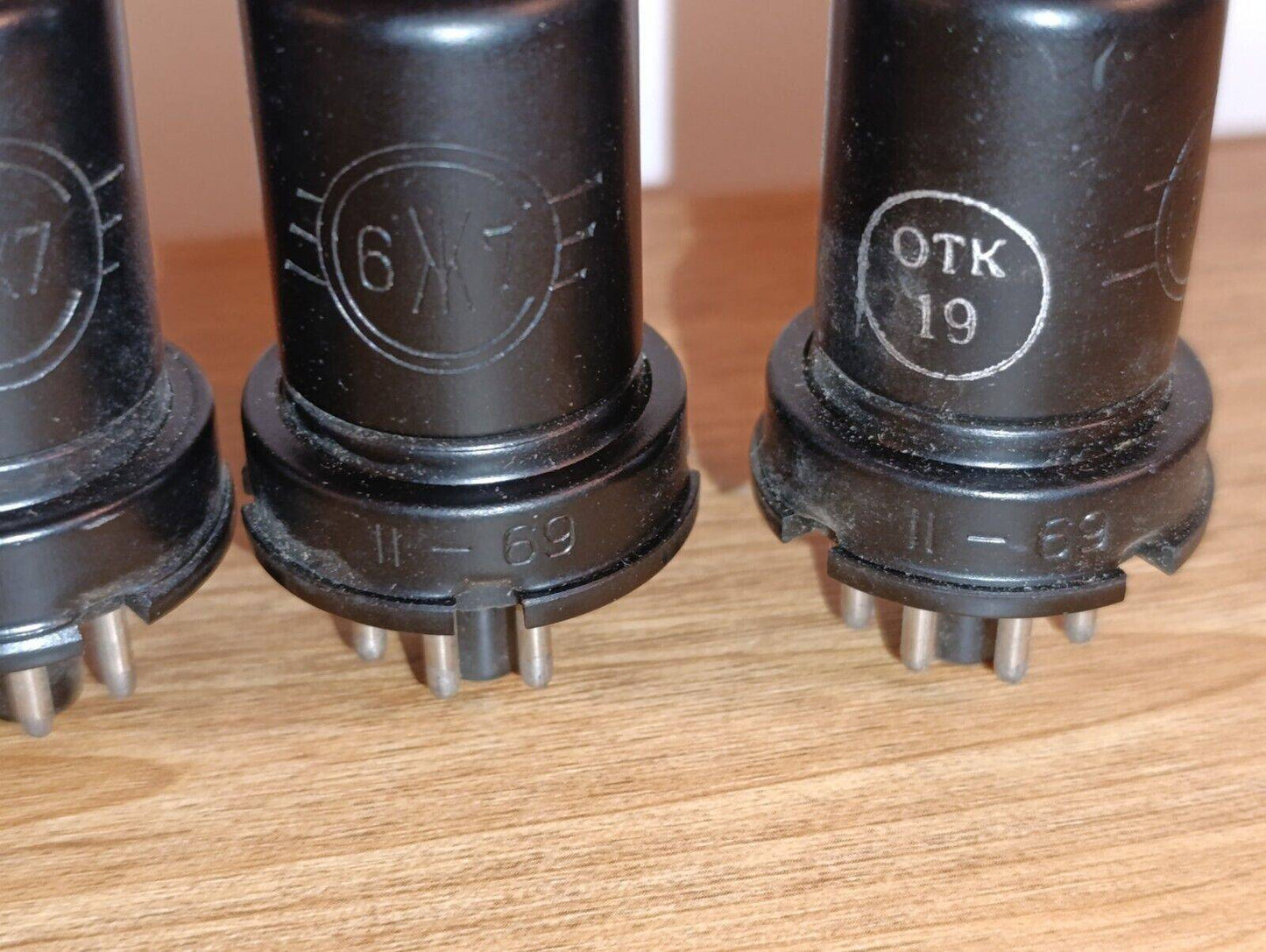 4pcs 6J7 USSR Svetlana / VT91 / US6J7 Soviet Pentode Tube Lot