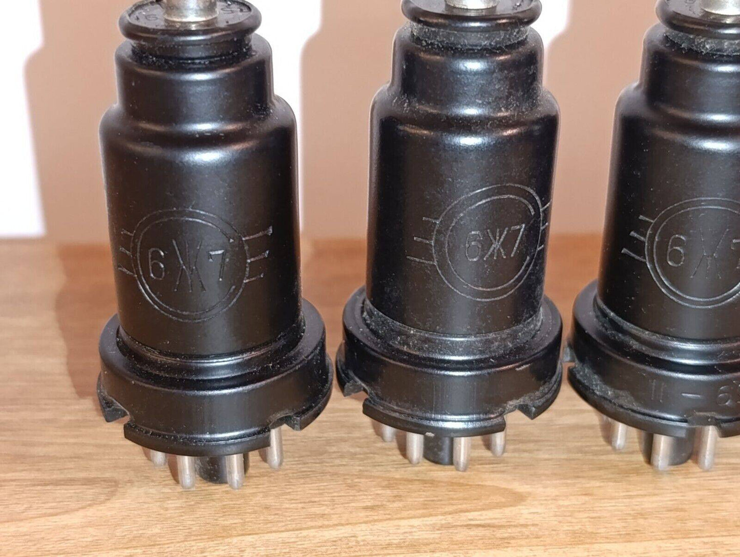 4pcs 6J7 USSR Svetlana / VT91 / US6J7 Soviet Pentode Tube Lot