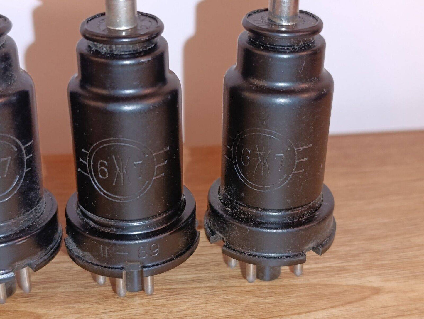 4pcs 6J7 USSR Svetlana / VT91 / US6J7 Soviet Pentode Tube Lot