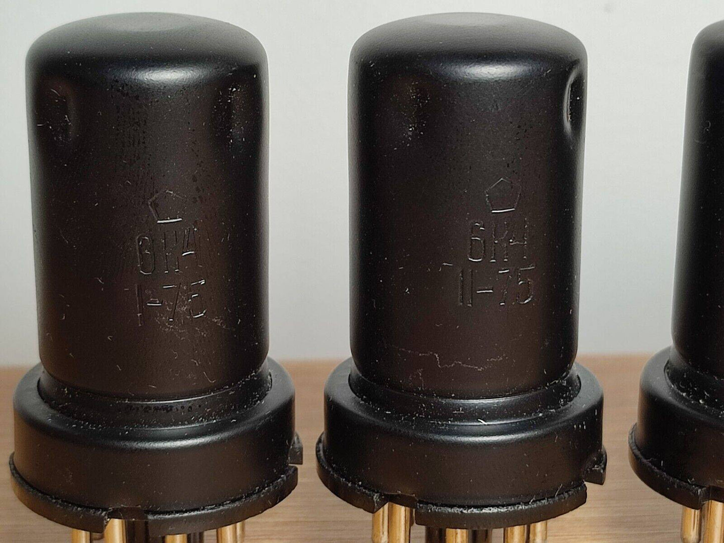 4pcs 6K4 = 6SG7 Pentode Tubes 70's Metal Base USSR OTK