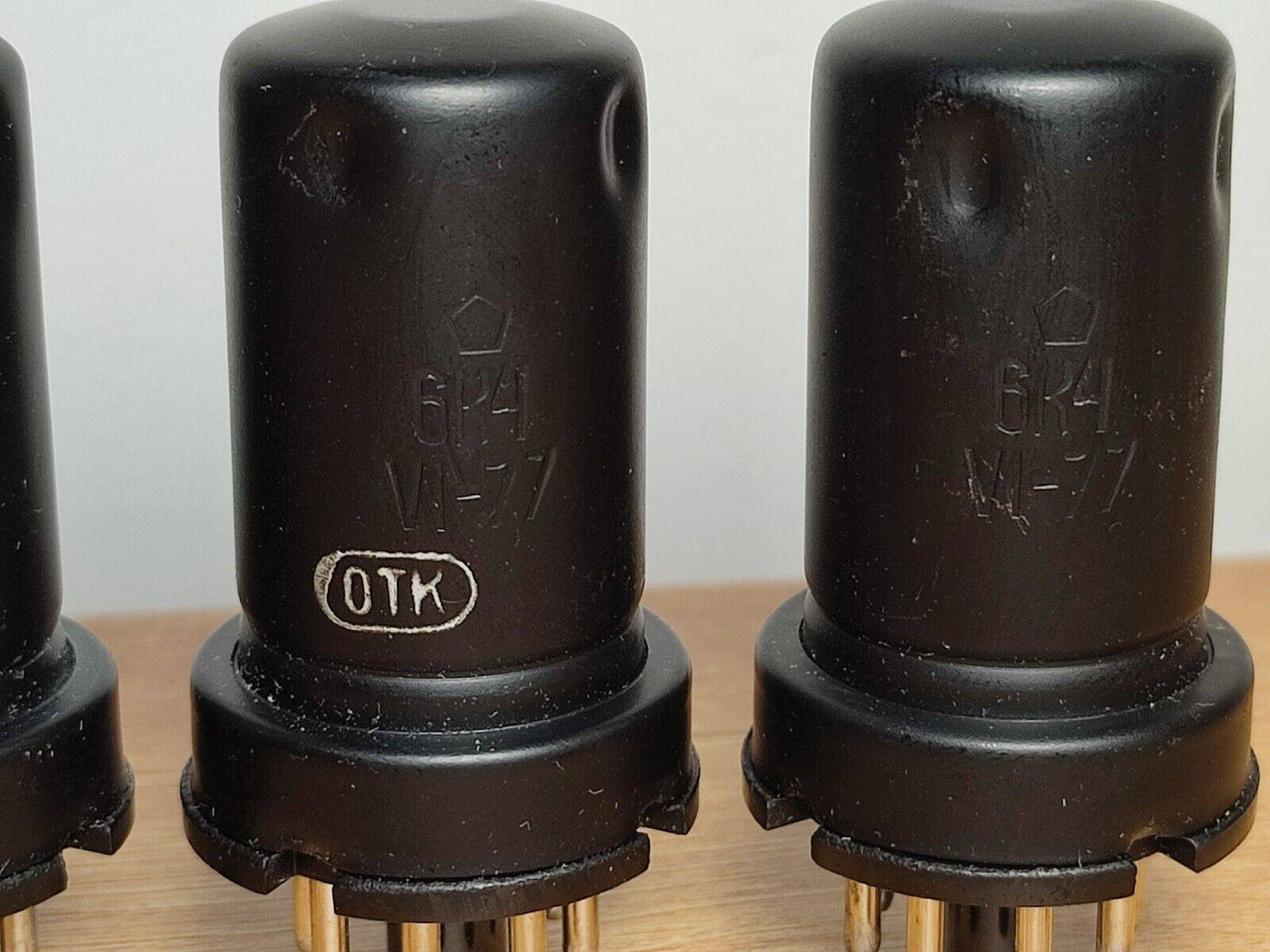 4pcs 6K4 = 6SG7 Pentode Tubes 70's Metal Base USSR OTK