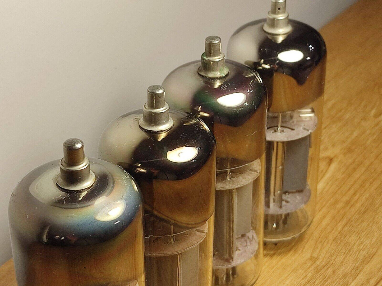4pcs 6P42S 6П42С VACUUM TETRODE TUBES SVETLANA USED TESTED