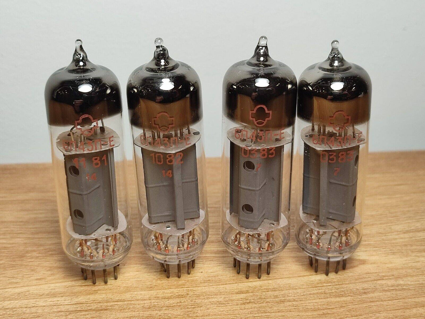 4PCS 6P43P-E ( SIMILAR TO EL86 / EL84 ) OUTPUT pentode NOS NEW TUBES
